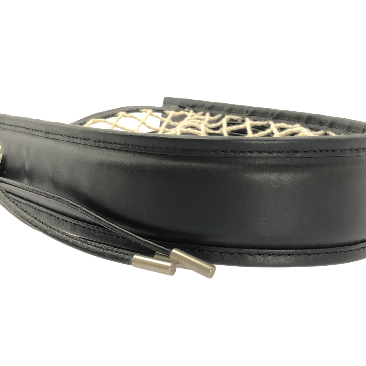 IHNN / イン ID-BAG01 / 3 STRAP MARI BAG / レザー切替 メッシュ ハンドバッグ