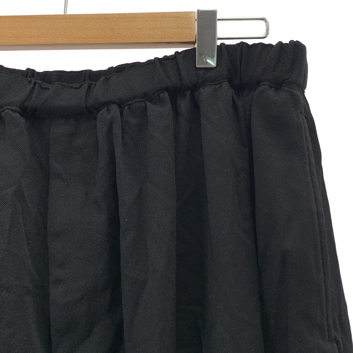 BLACK COMME des GARCONS / ブラックコムデギャルソン エステル太綾ツイル製品後加工 バルーンパンツ