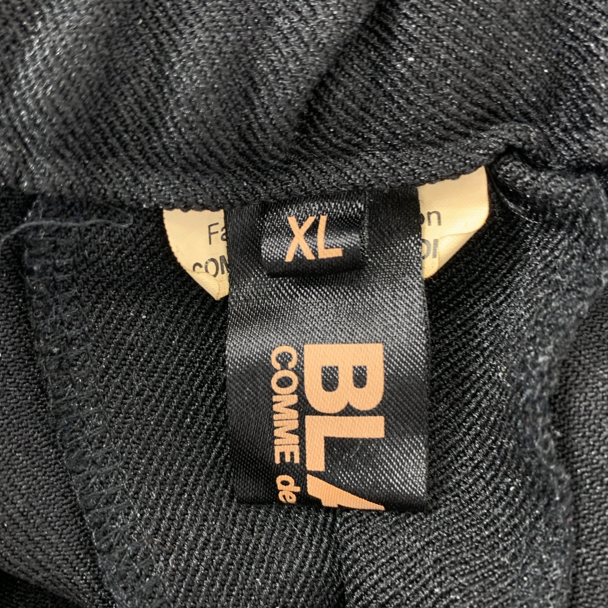 BLACK COMME des GARCONS / ブラックコムデギャルソン エステル太綾ツイル製品後加工 バルーンパンツ