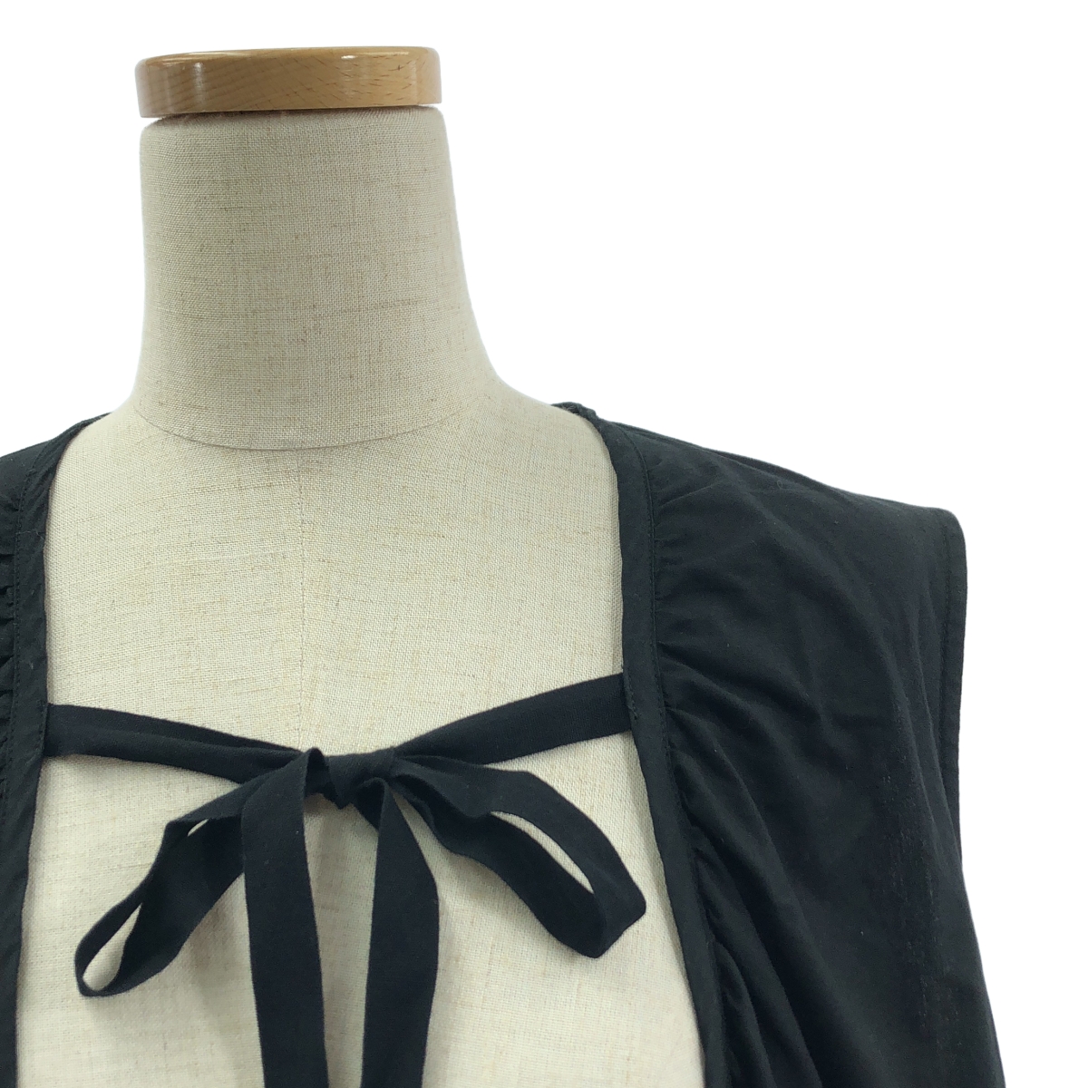 tao COMME des GARCONS / タオコムデギャルソン コットン ティアードギャザー ノースリーブワンピース