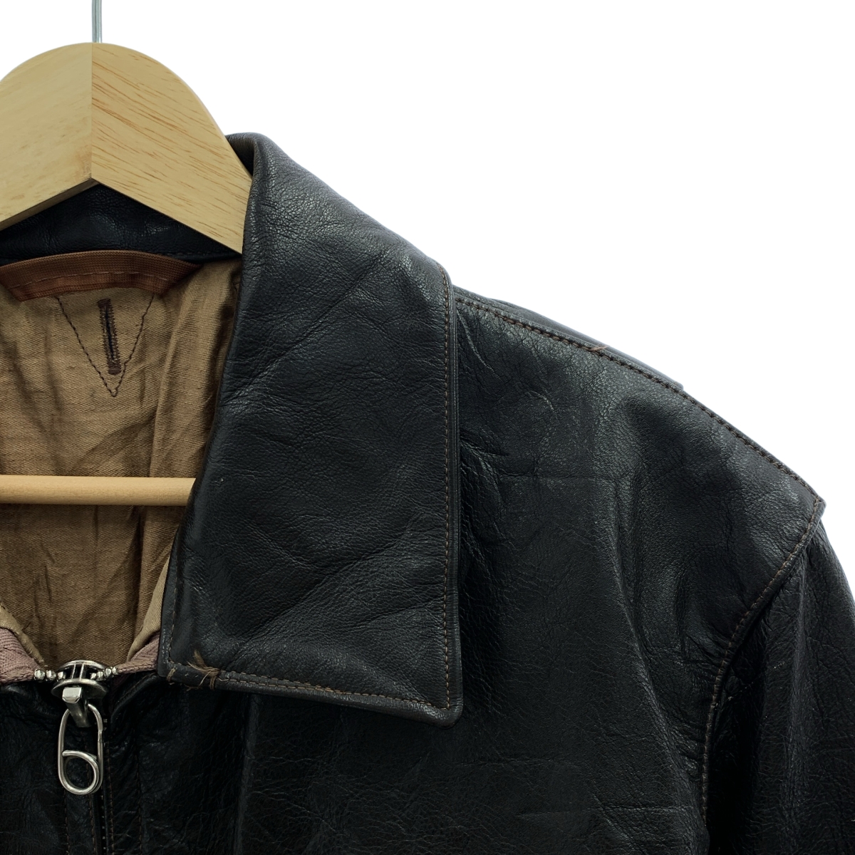 VINTAGE / ヴィンテージ古着 ロシア軍 旧ソ連軍 レザー フライトジャケット