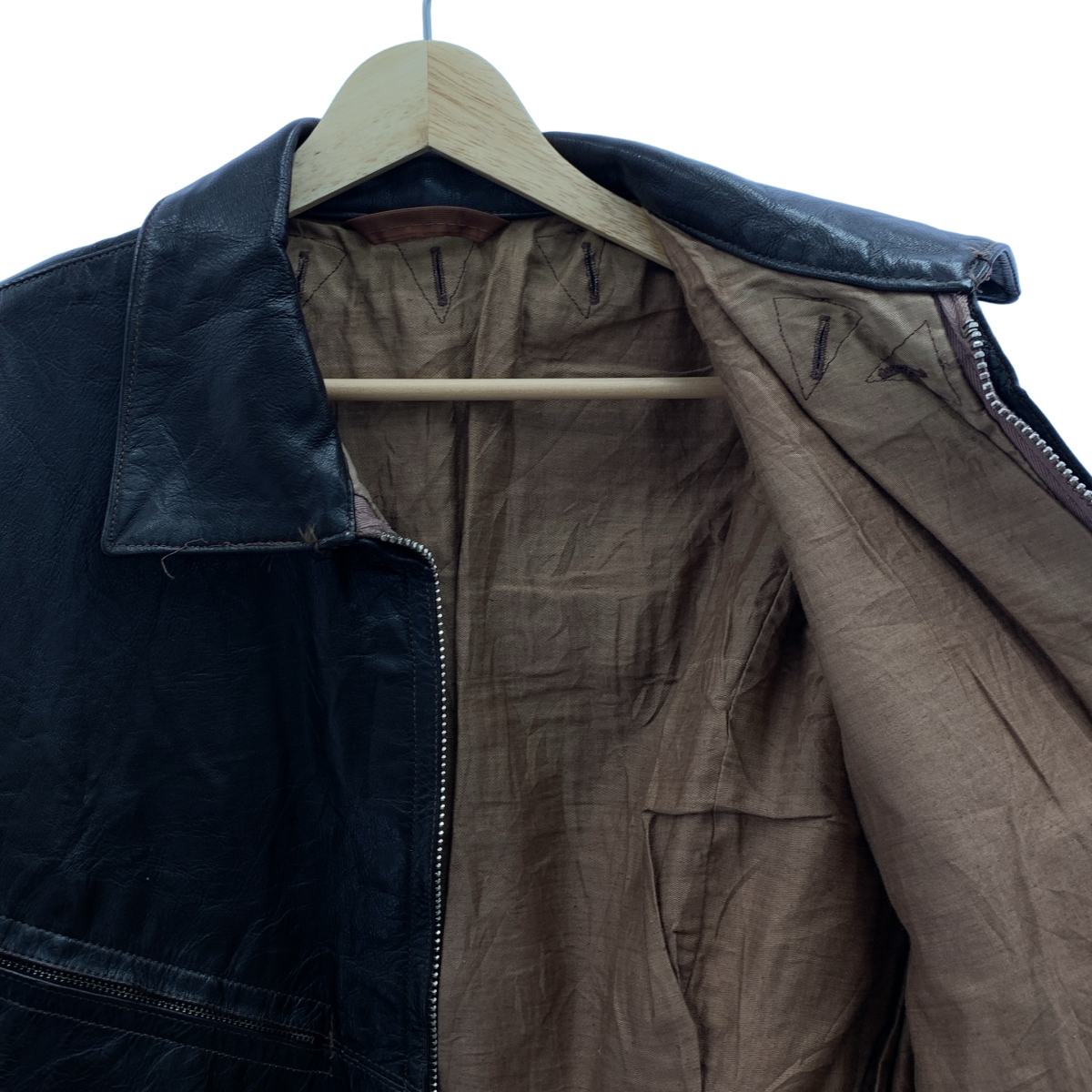 VINTAGE / ヴィンテージ古着 ロシア軍 旧ソ連軍 レザー フライトジャケット