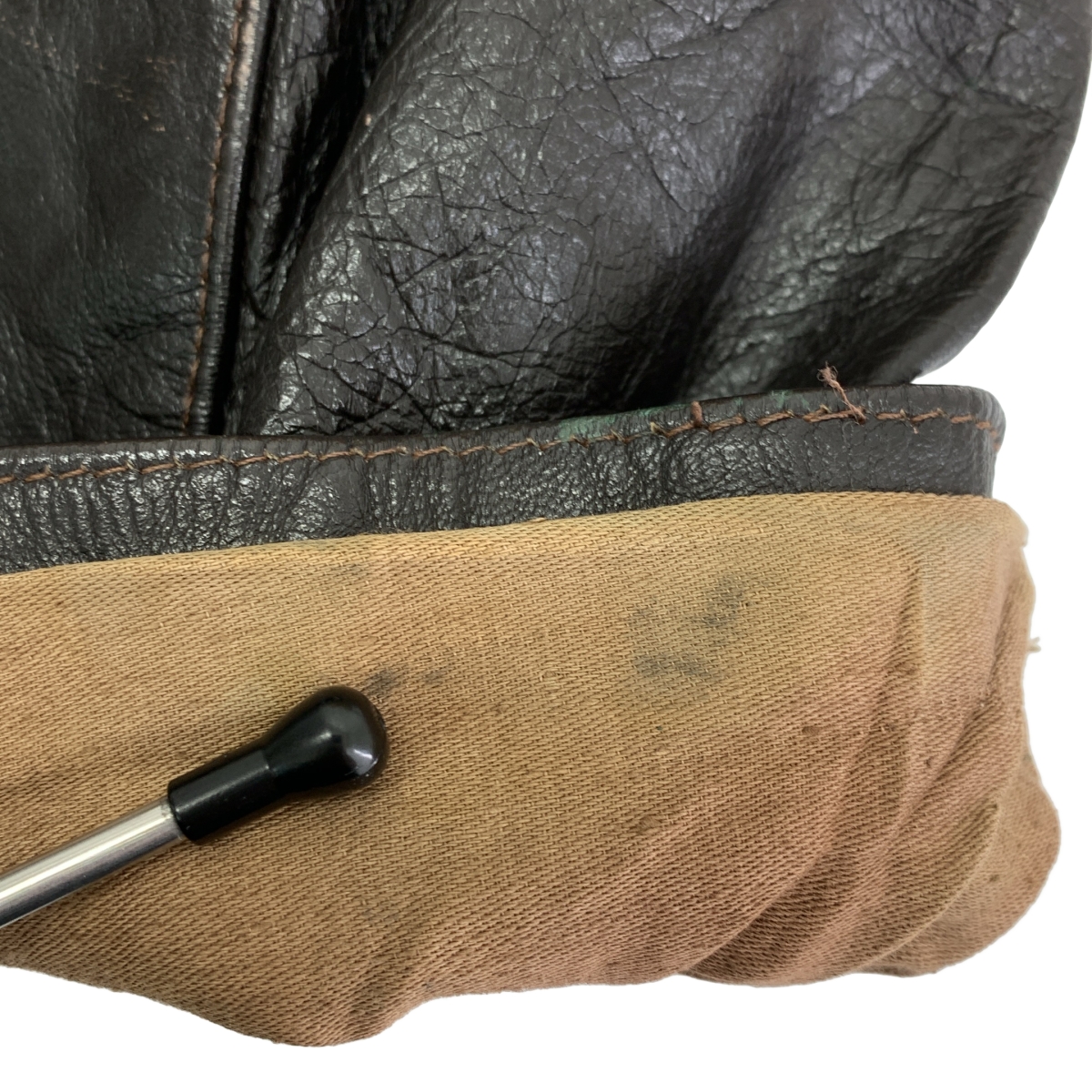 VINTAGE / ヴィンテージ古着 ロシア軍 旧ソ連軍 レザー フライトジャケット