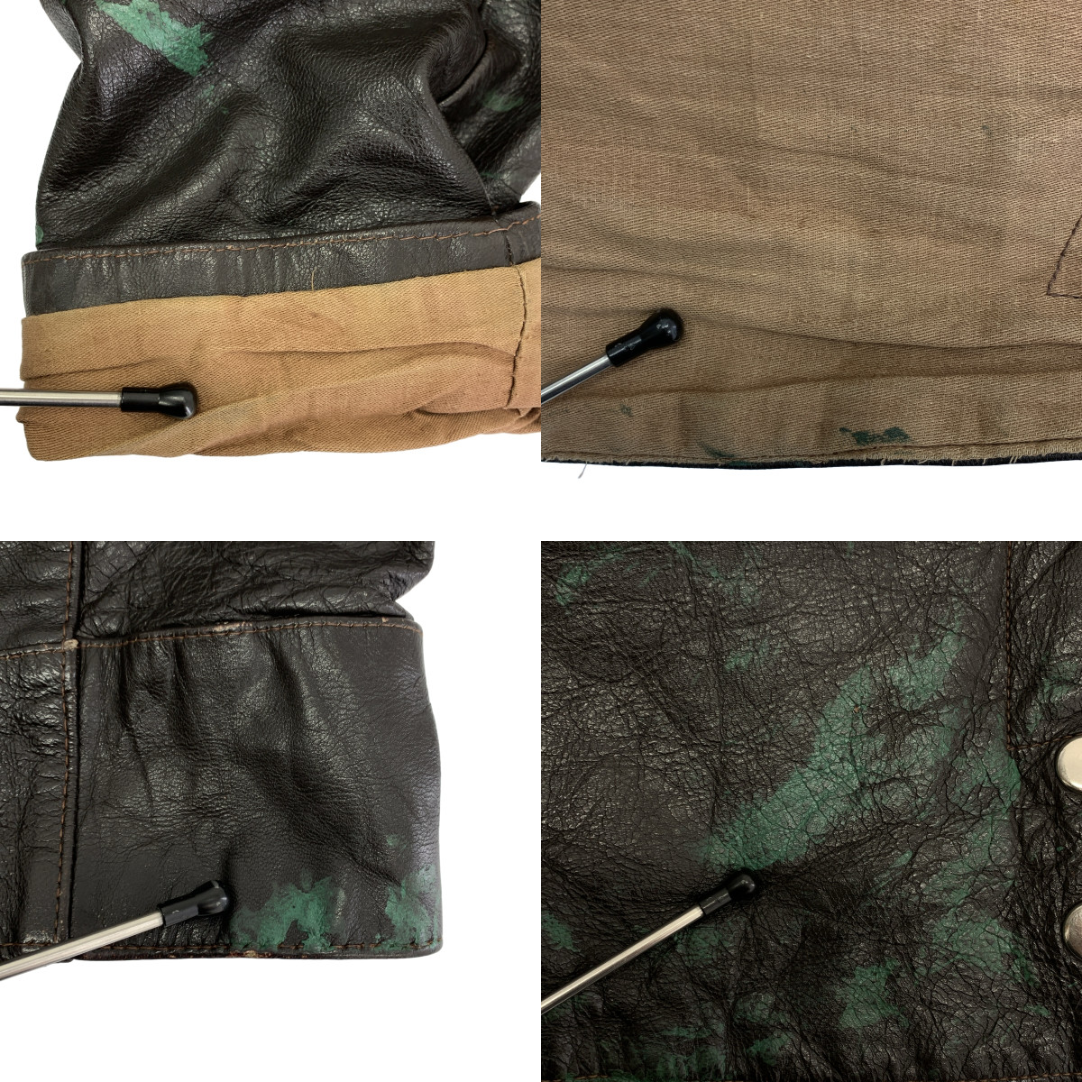 VINTAGE / ヴィンテージ古着 ロシア軍 旧ソ連軍 レザー フライトジャケット