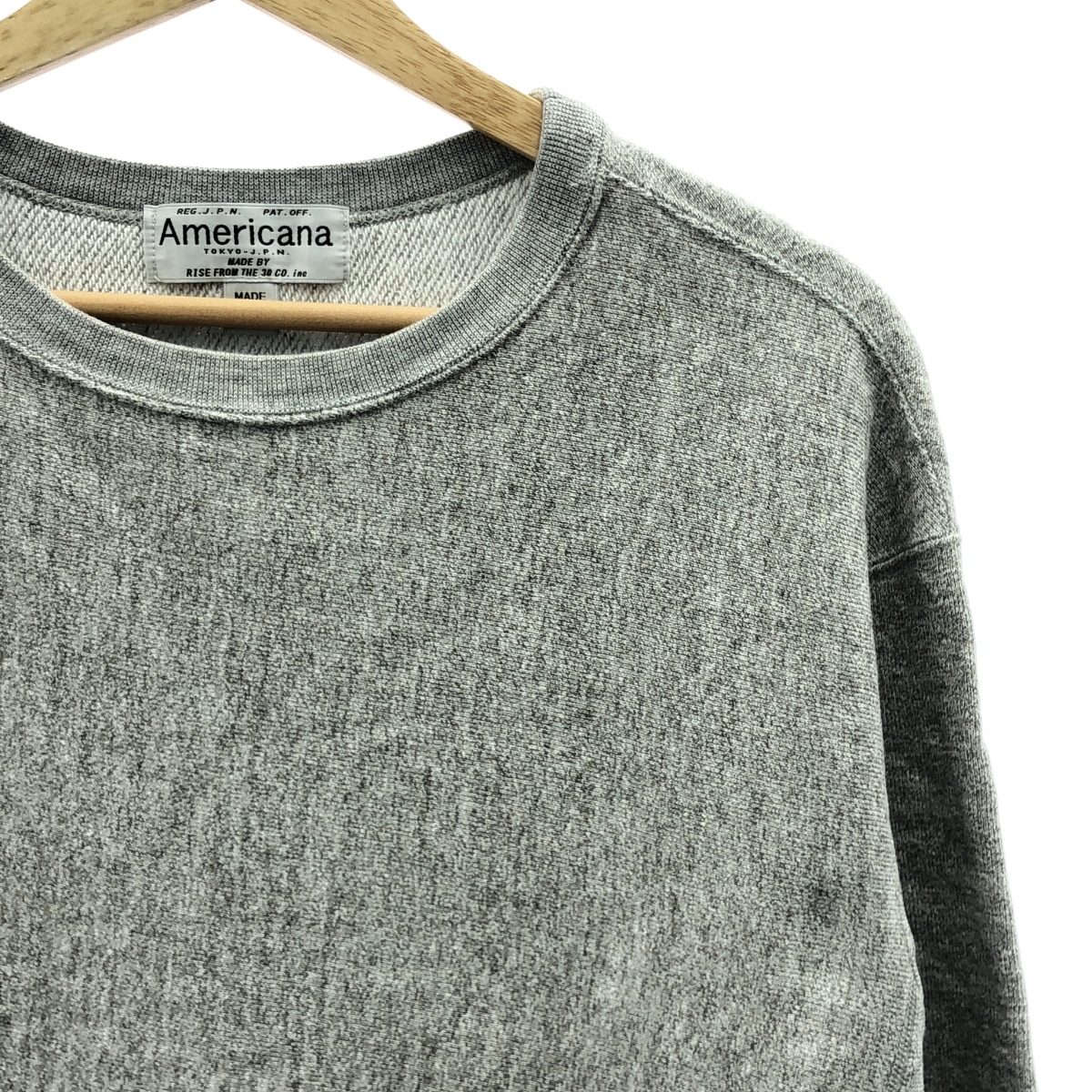 Americana / アメリカーナ コットン  AMRON 刺しゅう スウェット