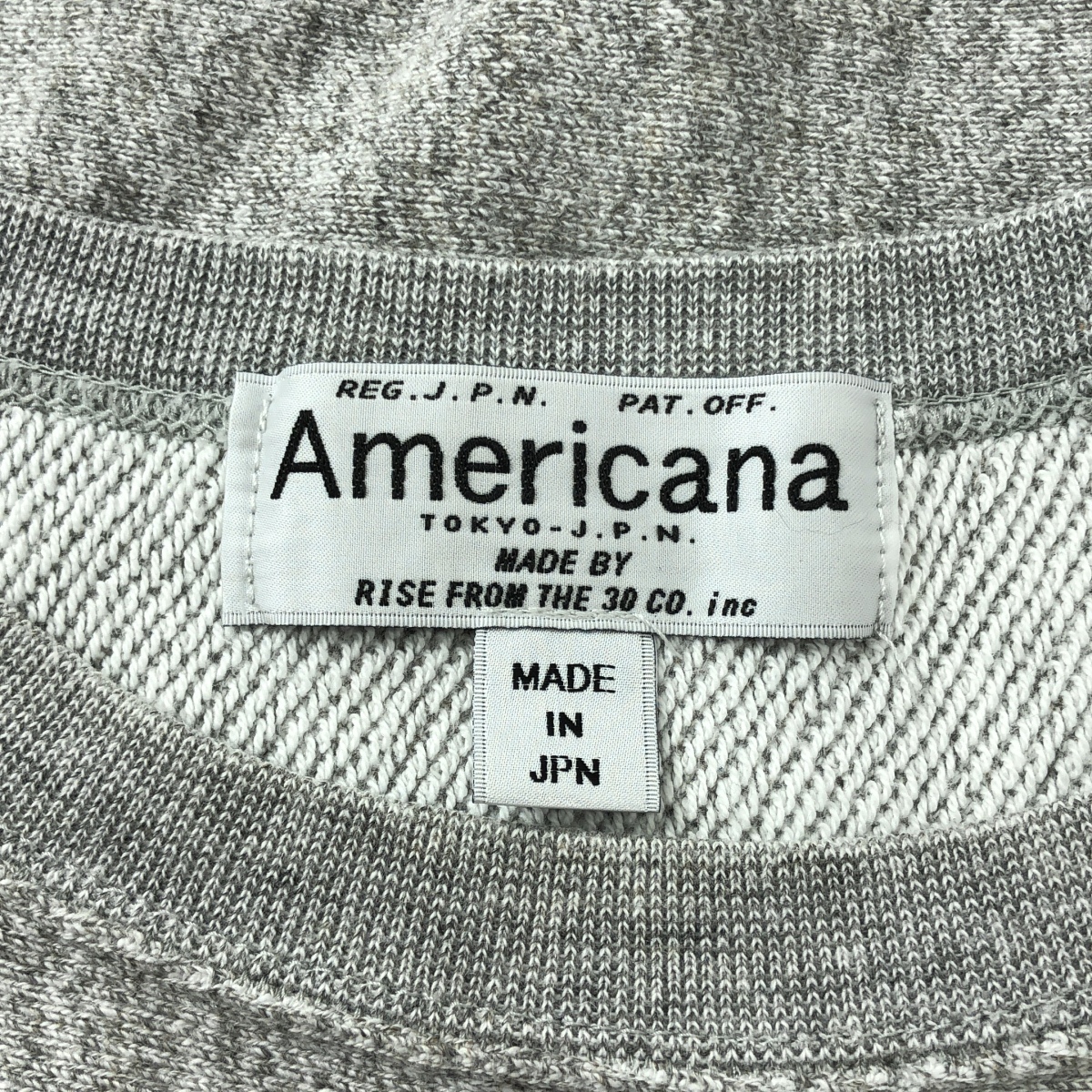 Americana / アメリカーナ コットン  AMRON 刺しゅう スウェット