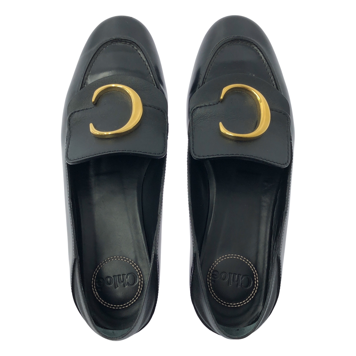 Chloe / クロエ Cロゴ 2way フラット パンプス  / CH32133A