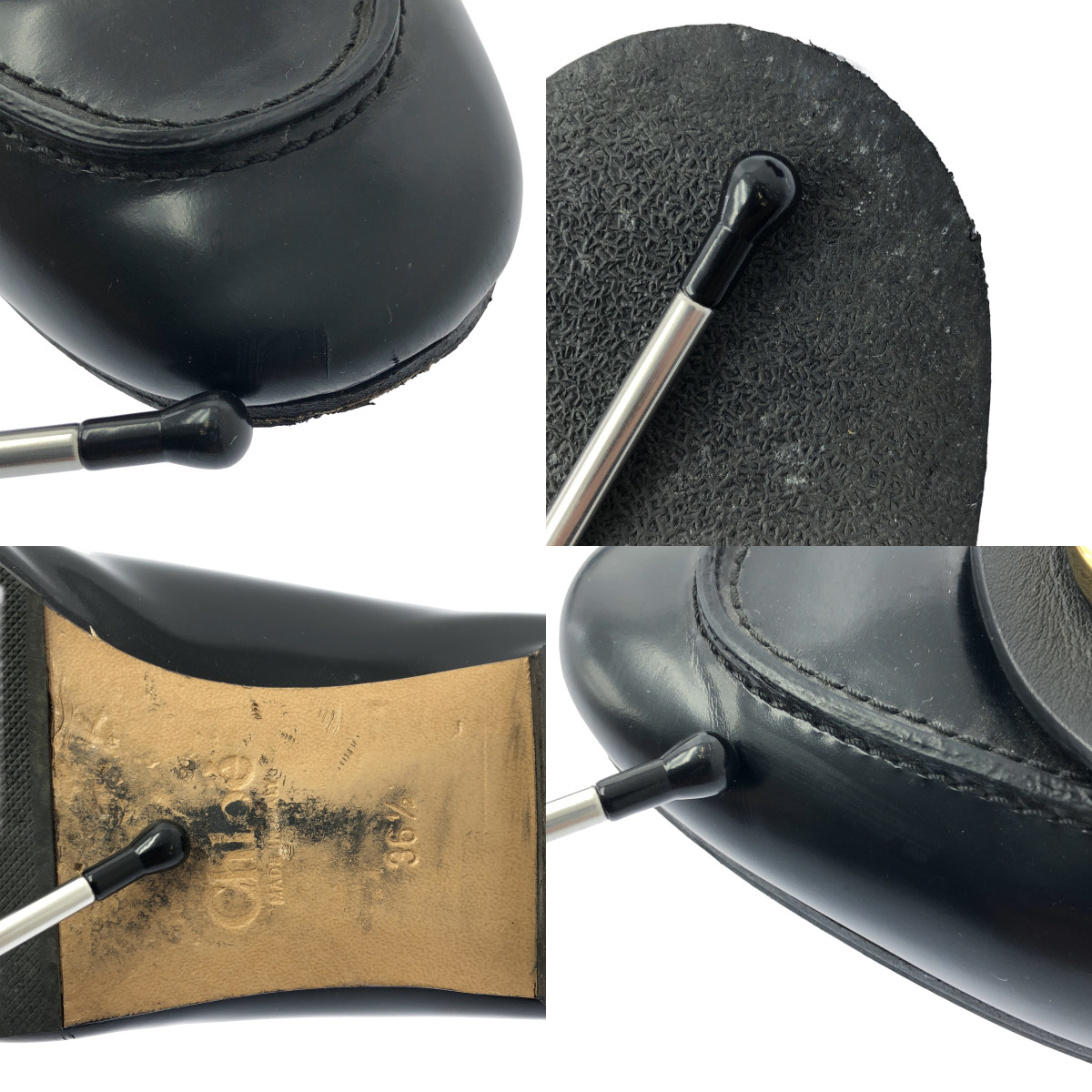 Chloe / クロエ Cロゴ 2way フラット パンプス  / CH32133A