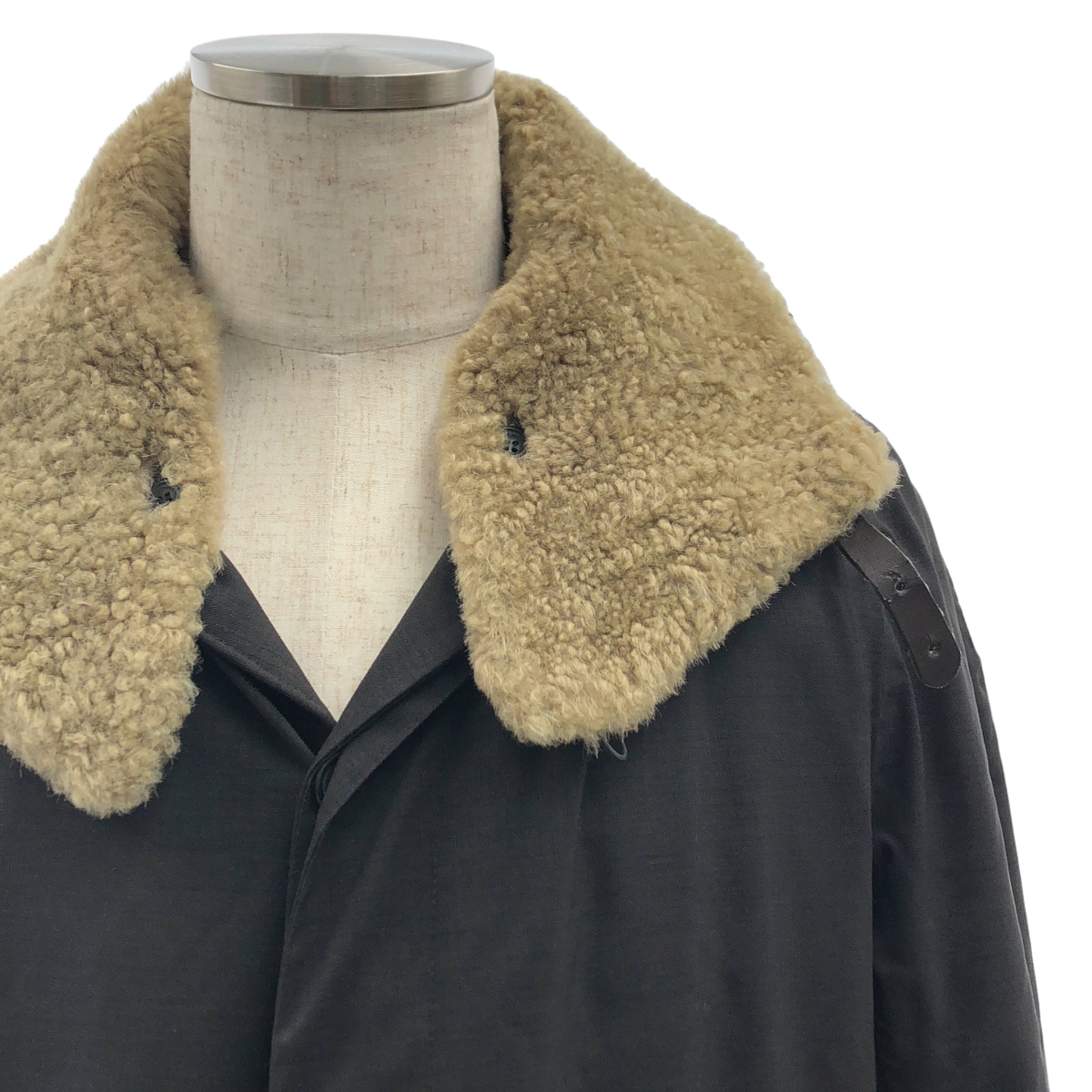 Norwegian Rain / ノルウェイジャンレイン シングル オーバー コート / フード・襟ボア着脱可 / キルティング総裏地