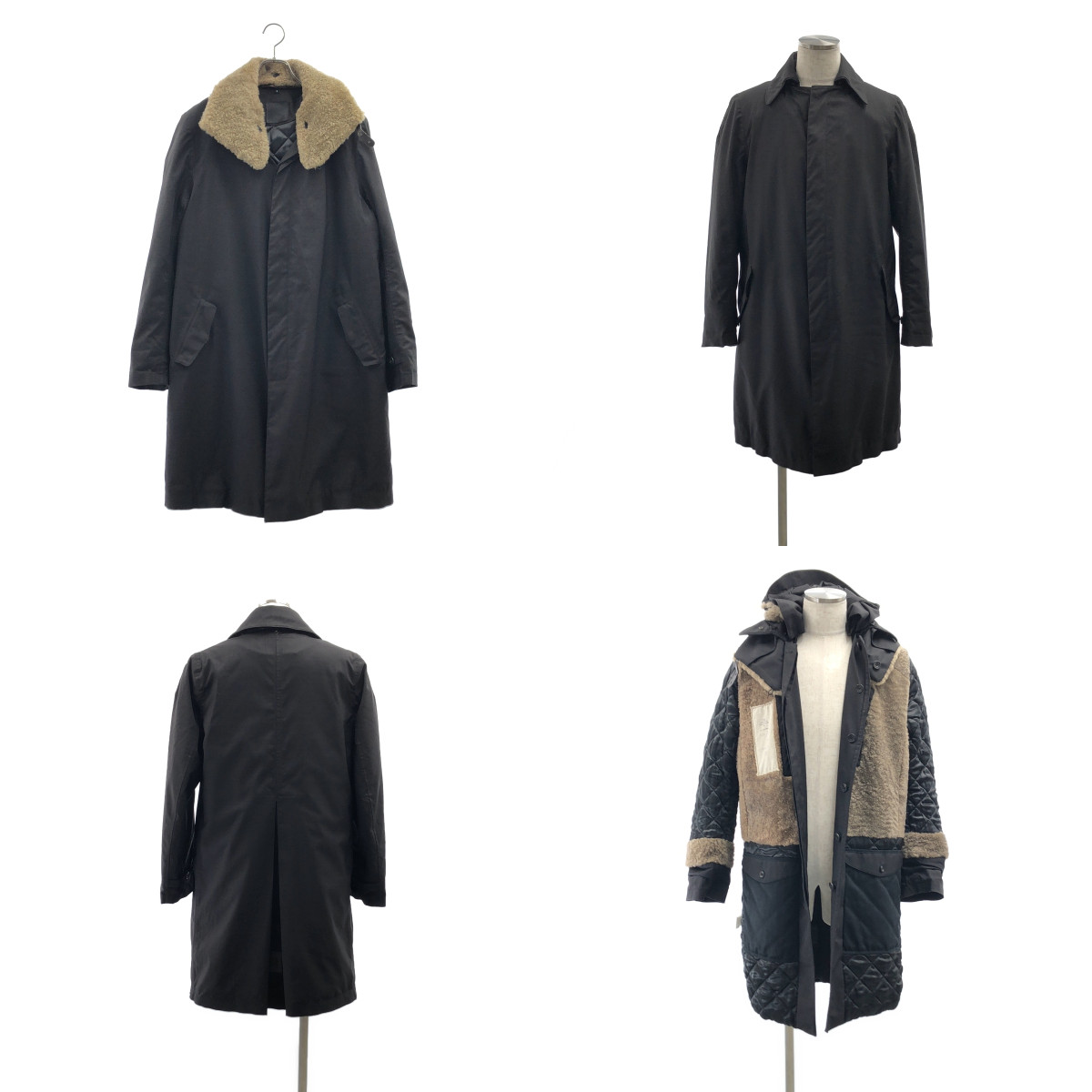 Norwegian Rain / ノルウェイジャンレイン シングル オーバー コート / フード・襟ボア着脱可 / キルティング総裏地