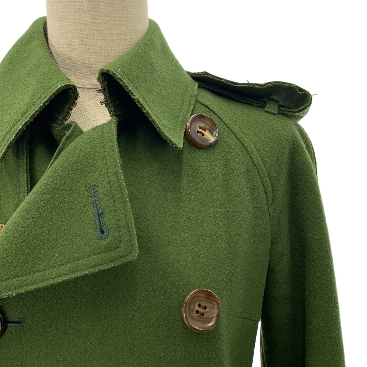 JUNYA WATANABE COMME des GARCONS / ジュンヤワタナベ ウール カットオフ ロング トレンチコート