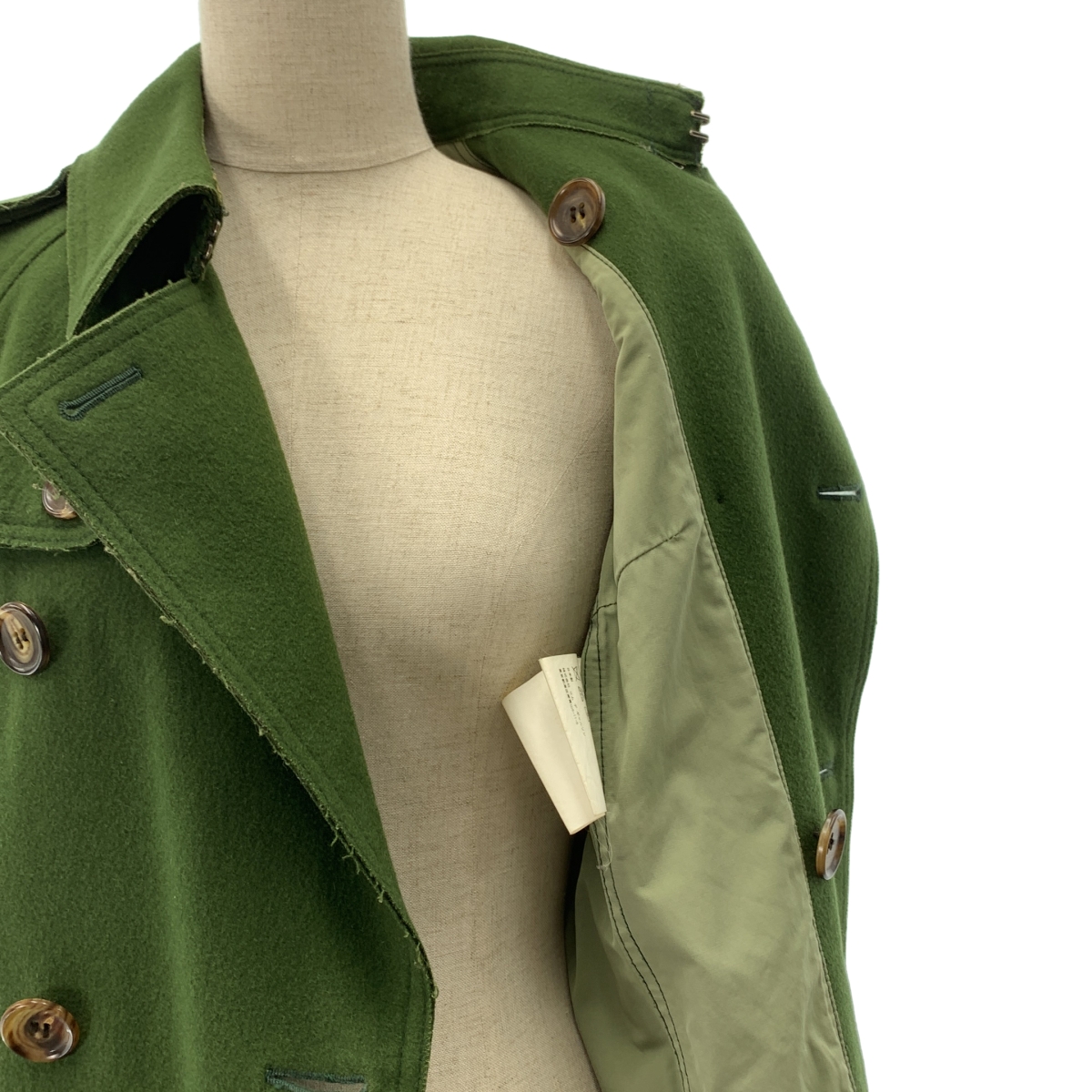 JUNYA WATANABE COMME des GARCONS / ジュンヤワタナベ ウール カットオフ ロング トレンチコート