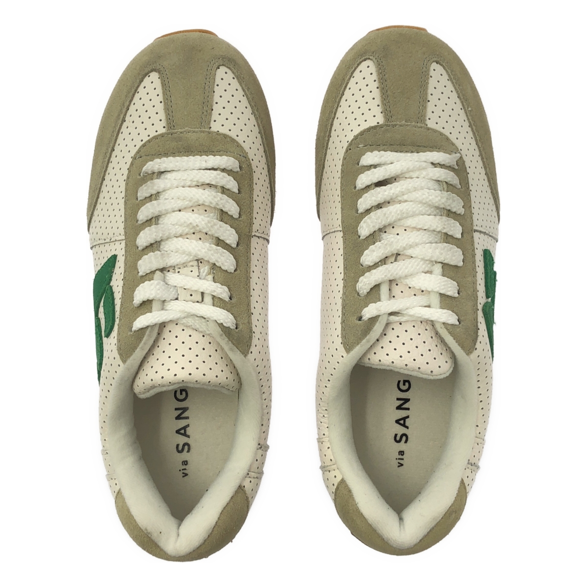 その他 にゅ〜ず MOM / パンチングレザー ロゴ スニーカー