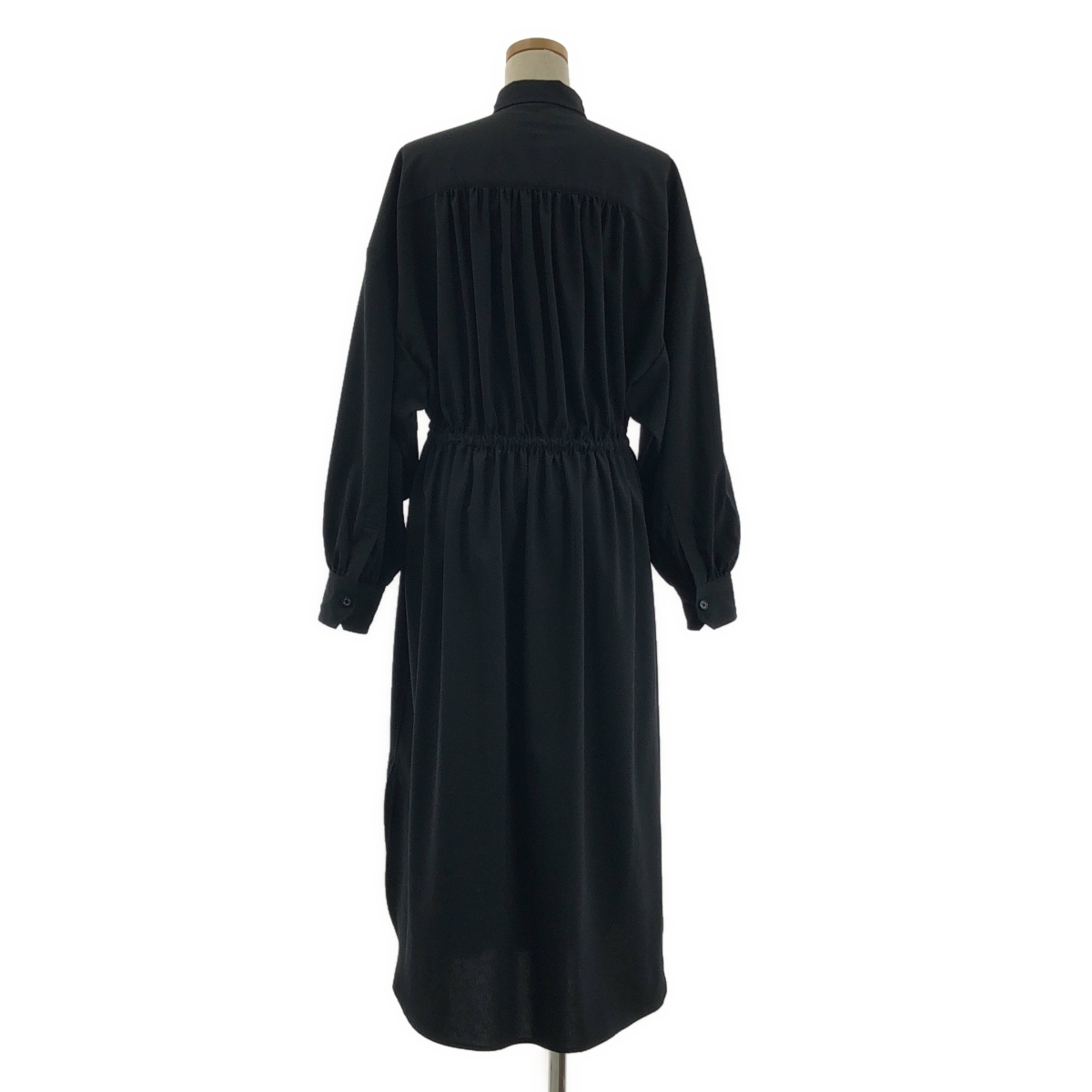 HYKE / ハイク SHIRT DRESS / ロゴボタン ドローストリング シャツ ワンピース