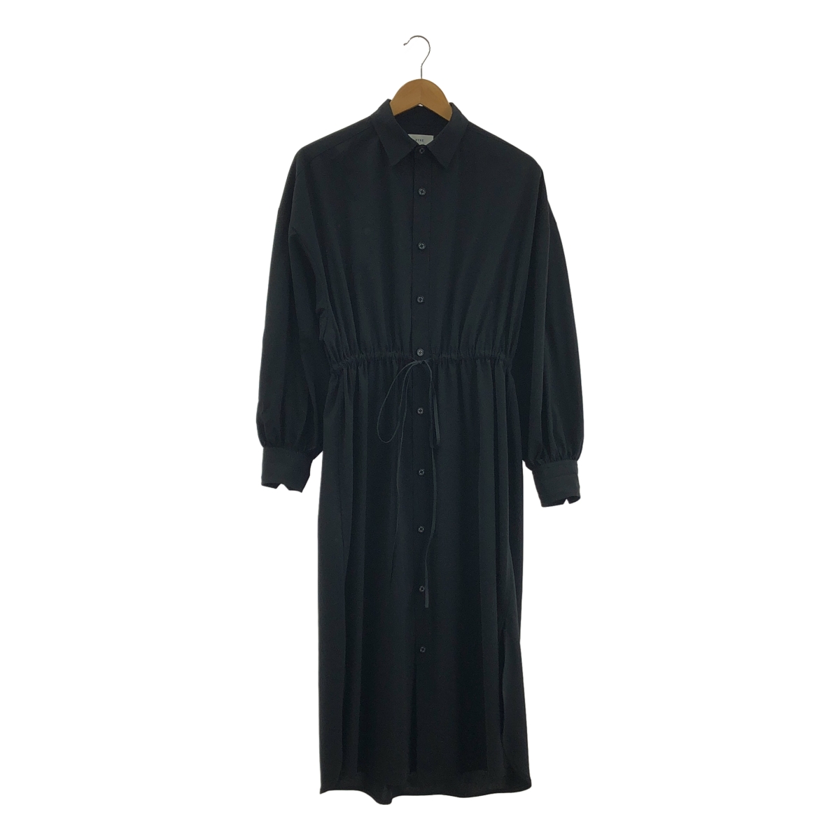 HYKE / ハイク SHIRT DRESS / ロゴボタン ドローストリング シャツ ワンピース