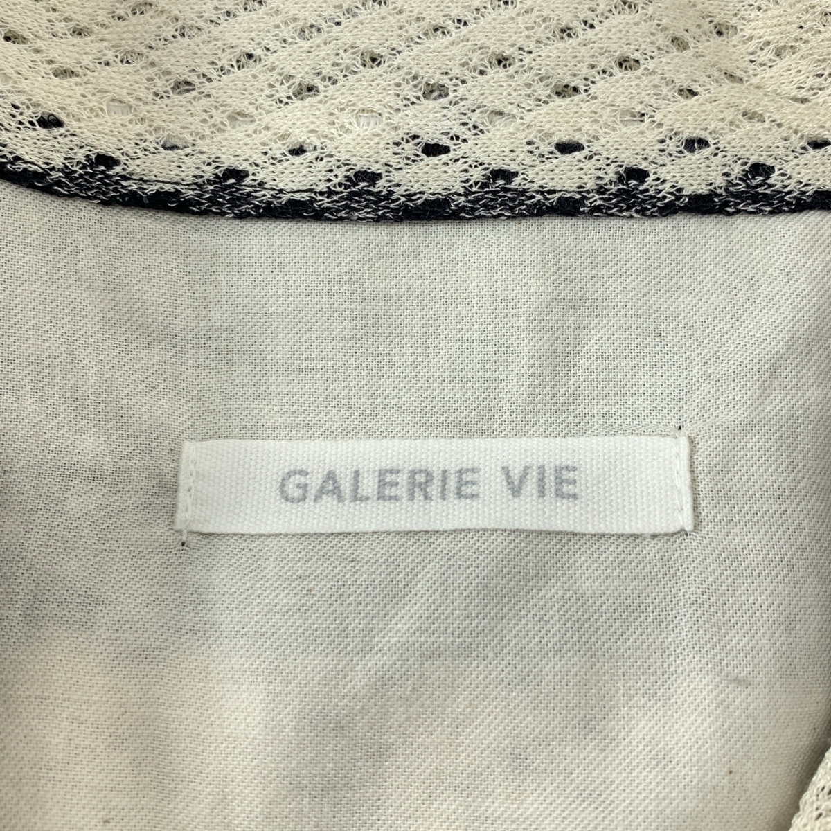 GALERIE VIE / ギャルリーヴィー ランダムストライプ オープンカラーシャツ