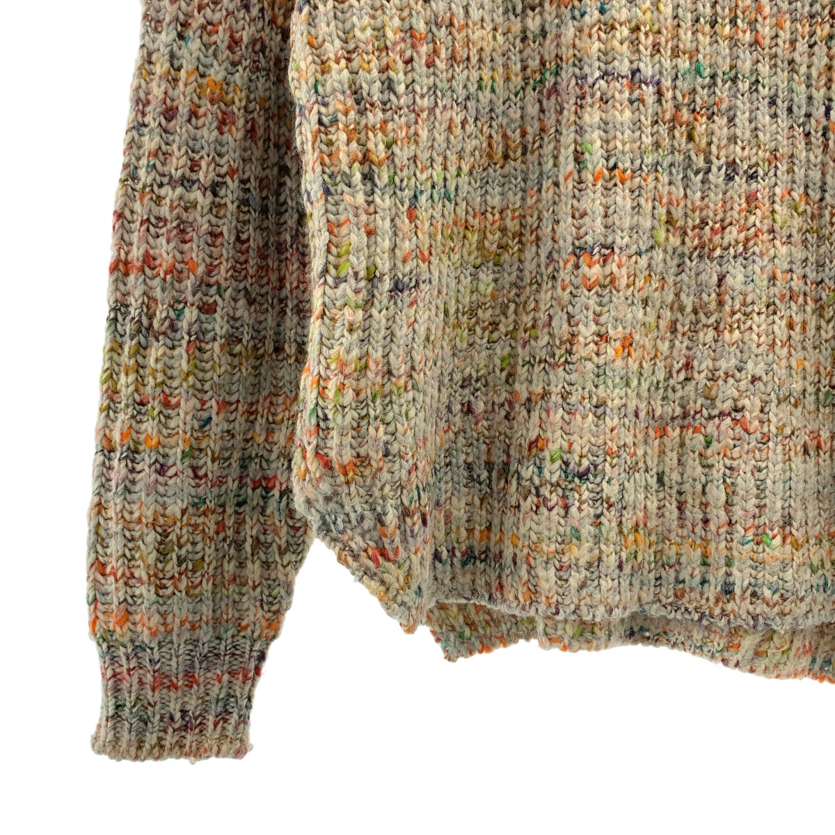 ENFOLD / エンフォルド ファンシーヤーンミックスニットセーター