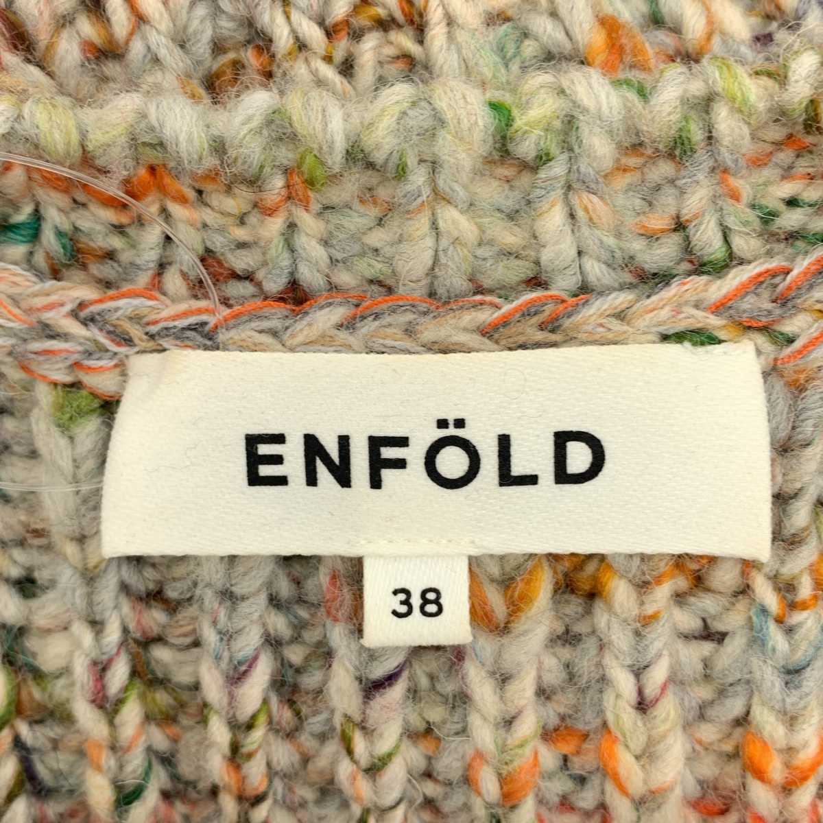 ENFOLD / エンフォルド ファンシーヤーンミックスニットセーター