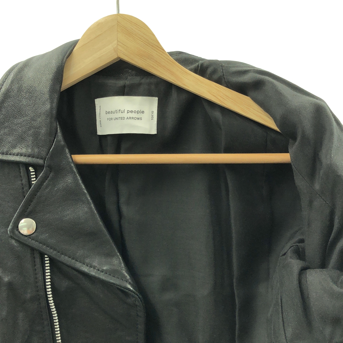 beautiful people / ビューティフルピープル レザー ダブルライダースジャケット
