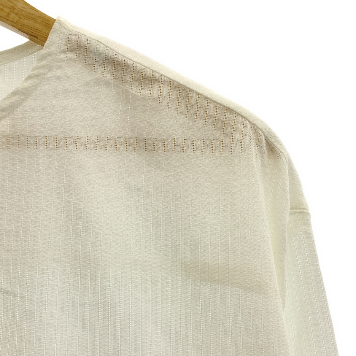 LEMAIRE / ルメール コットン ヘンリーネック プルオーバーシャツ