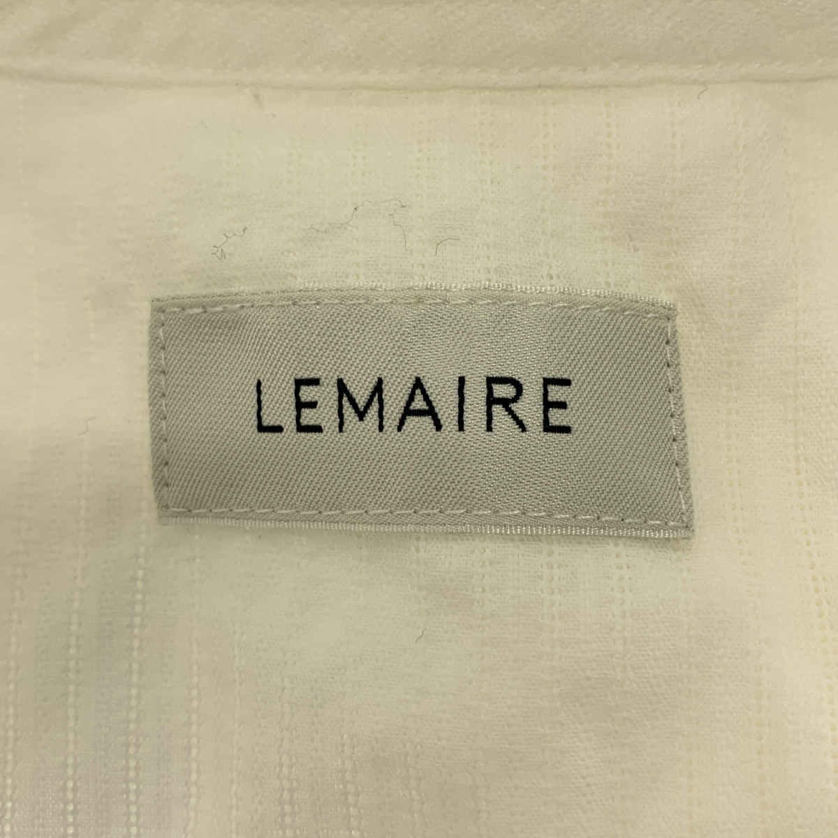 LEMAIRE / ルメール コットン ヘンリーネック プルオーバーシャツ
