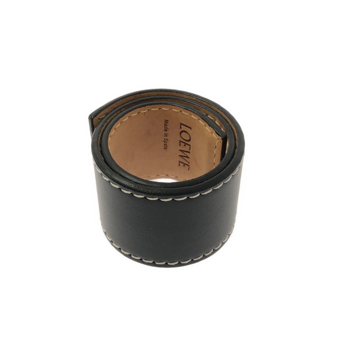 LOEWE / ロエベ レザー アナグラム ロゴ スラップ ブレスレット