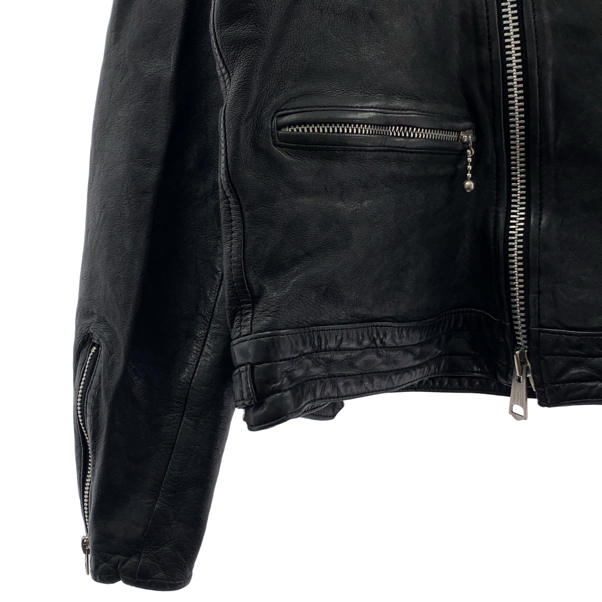 S'YTE YOHJI YAMAMOTO / サイトヨウジヤマモト Vegetable Tanned and Washed Sheep Leather Double Riders Jacket シープレザー ダブルライダースジャケット