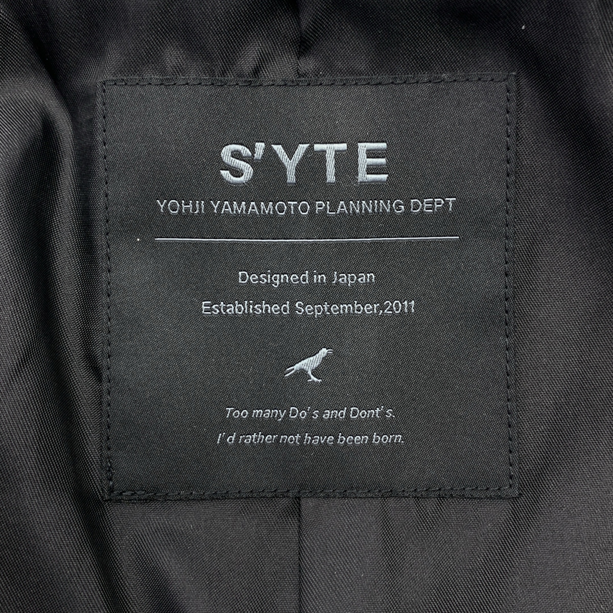 S'YTE YOHJI YAMAMOTO / サイトヨウジヤマモト Vegetable Tanned and Washed Sheep Leather Double Riders Jacket シープレザー ダブルライダースジャケット