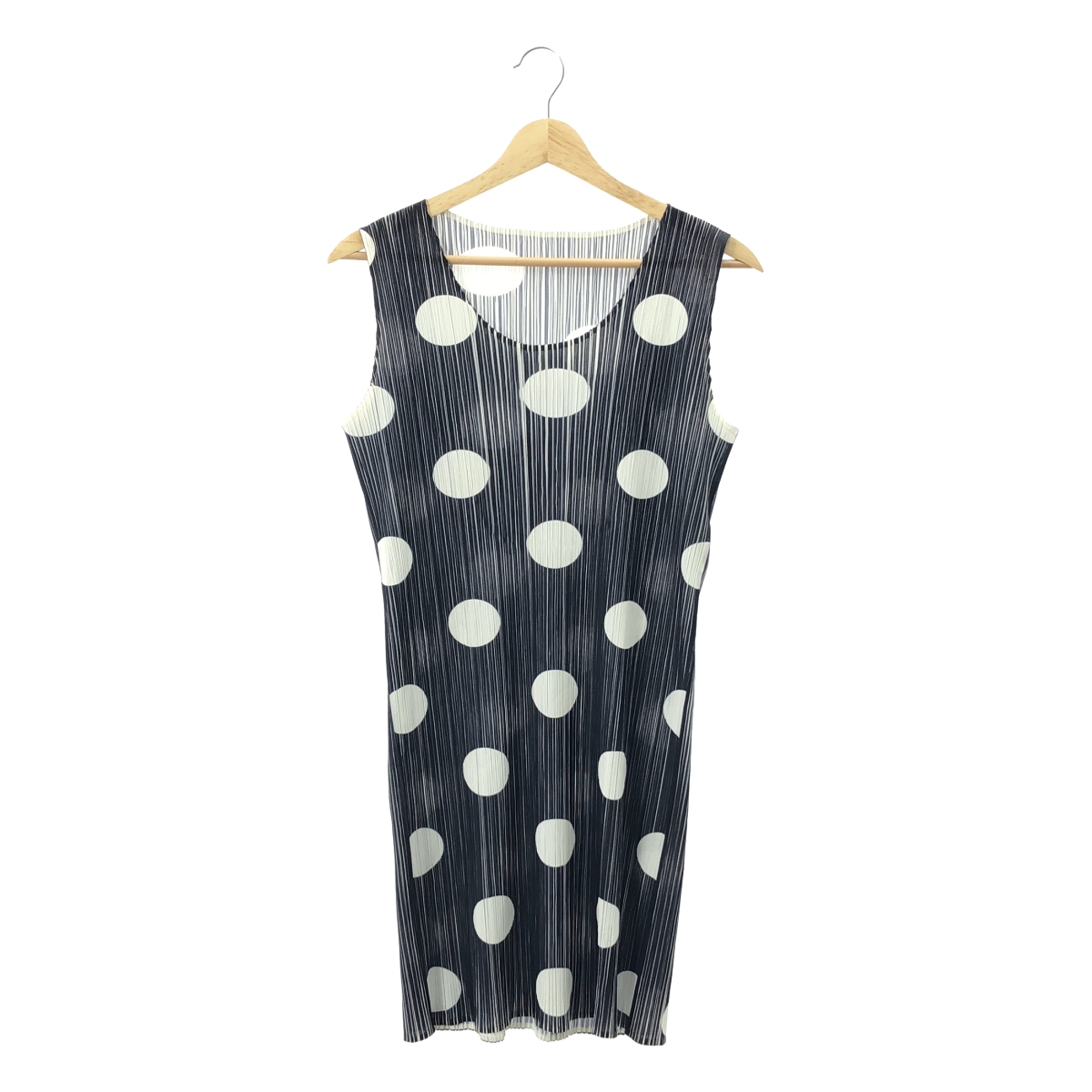 PLEATS PLEASE ISSEY MIYAKE / プリーツプリーズイッセイミヤケ ドット ノースリーブ ドレス ワンピース