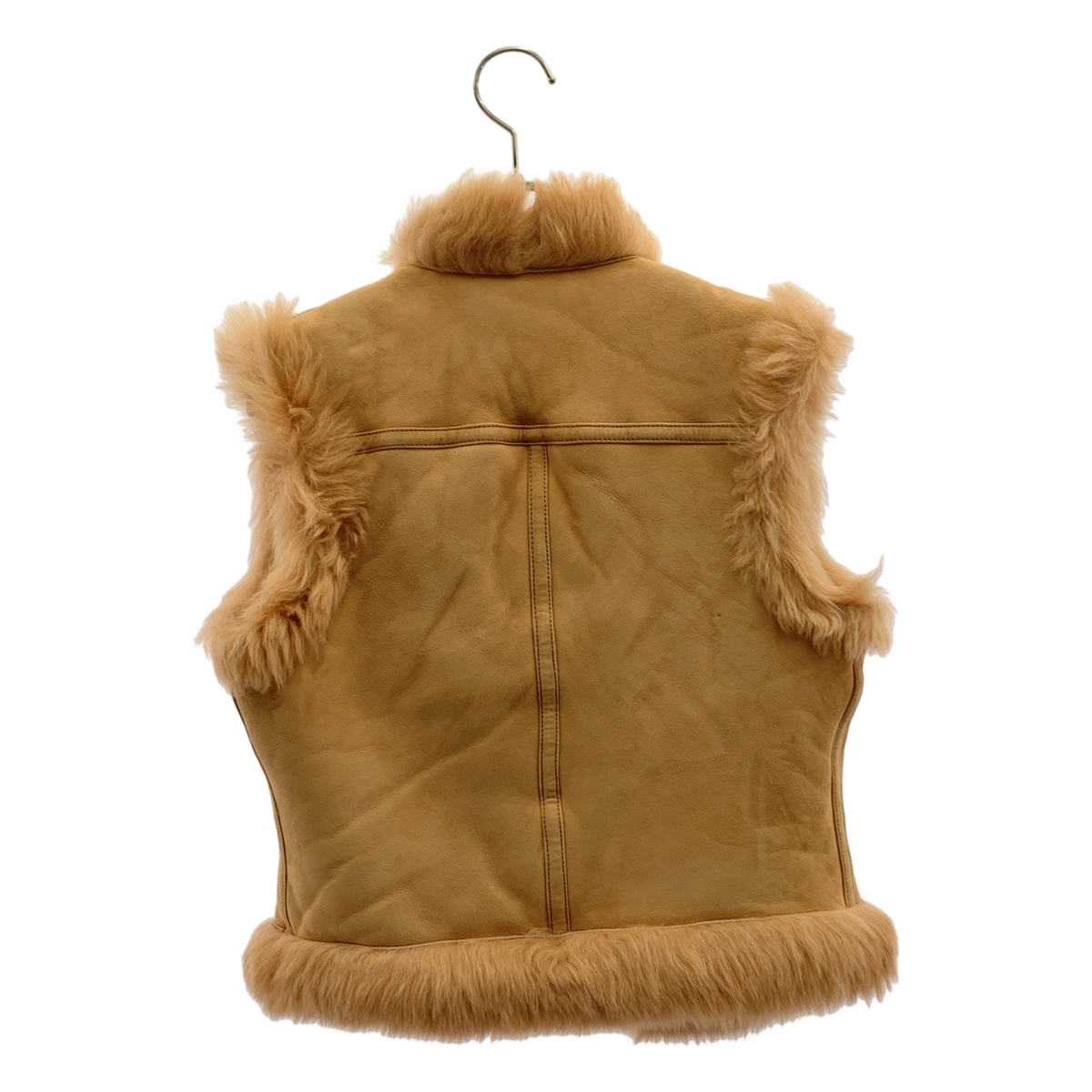 BALMAIN / バルマン ムートン 金ボタン レザー ベスト