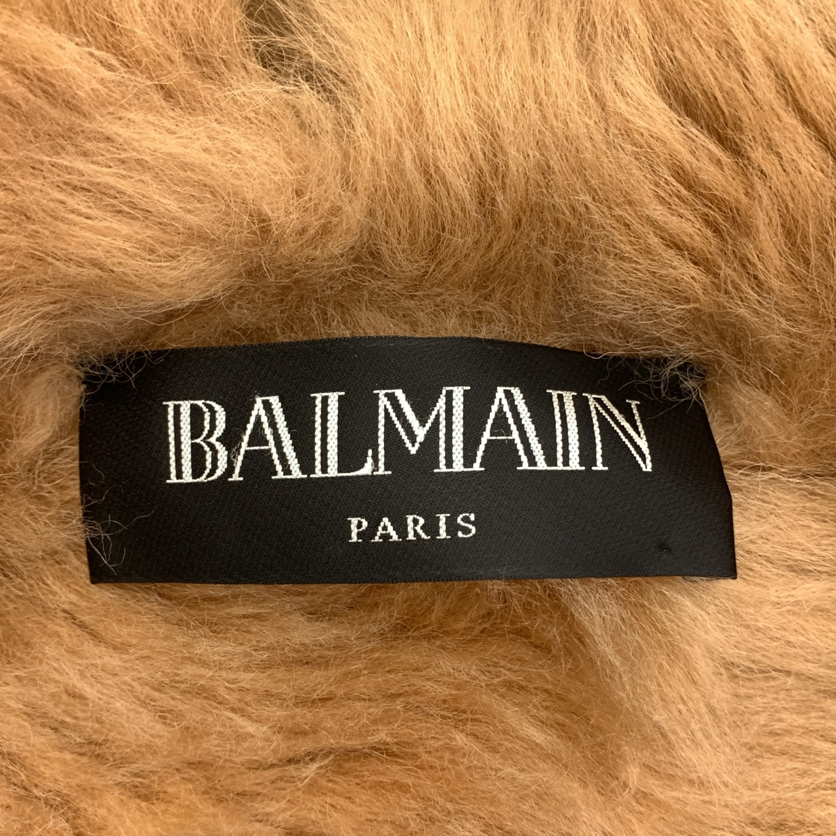 BALMAIN / バルマン ムートン 金ボタン レザー ベスト