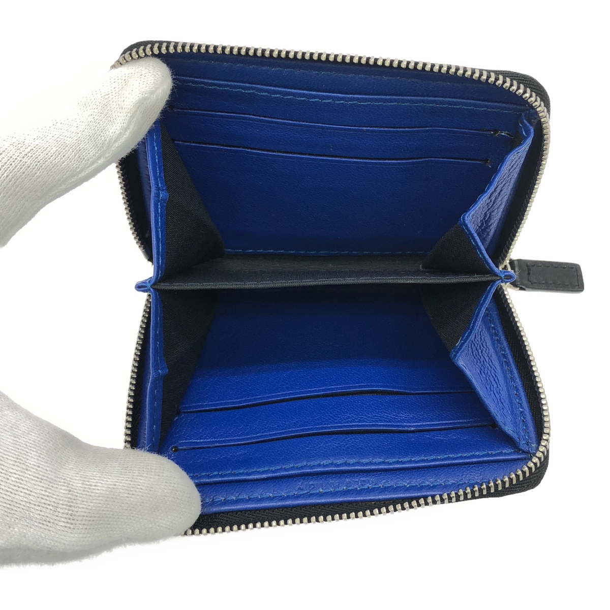 CELINE / セリーヌ ロゴ ラウンドジップ ミニウォレット