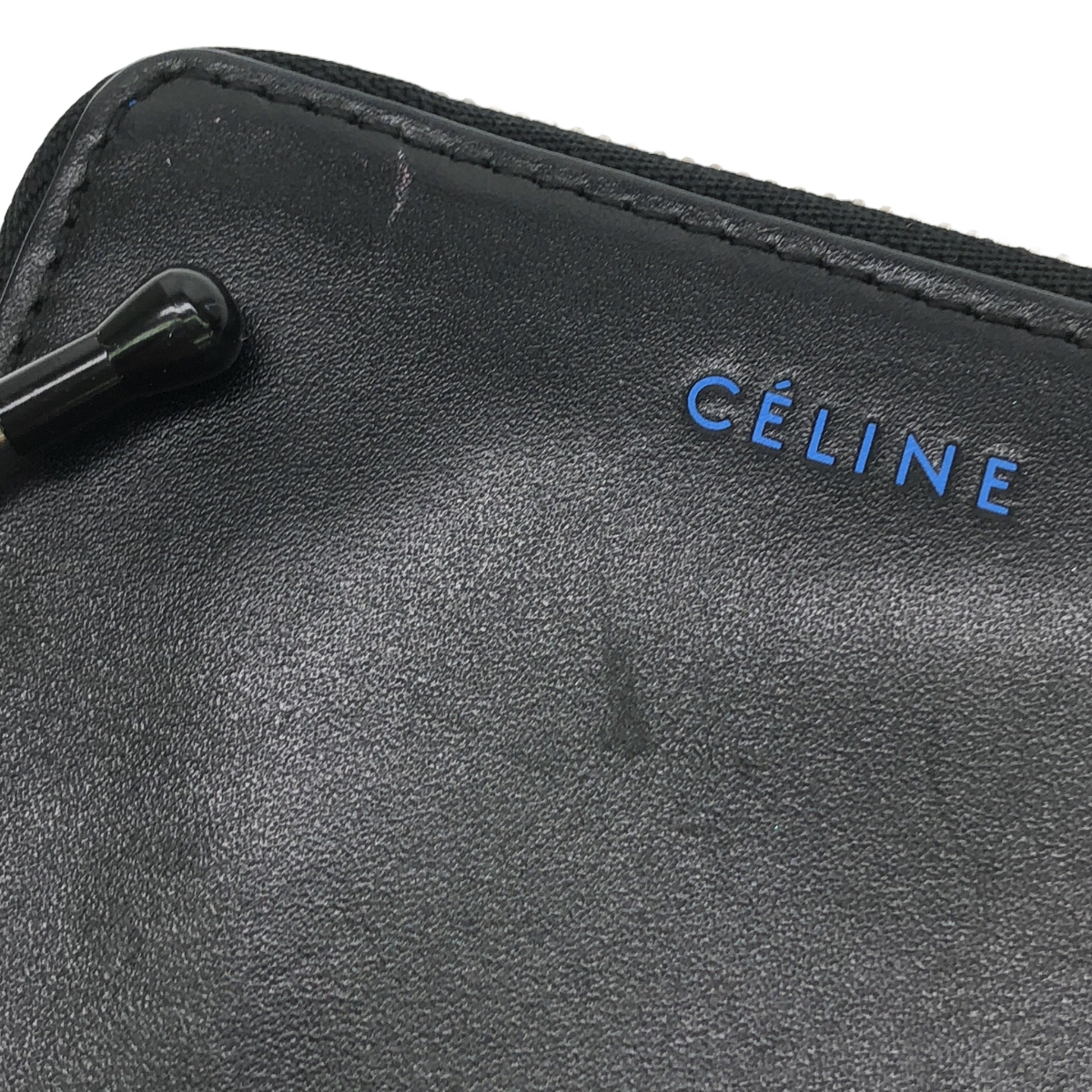 CELINE / セリーヌ ロゴ ラウンドジップ ミニウォレット