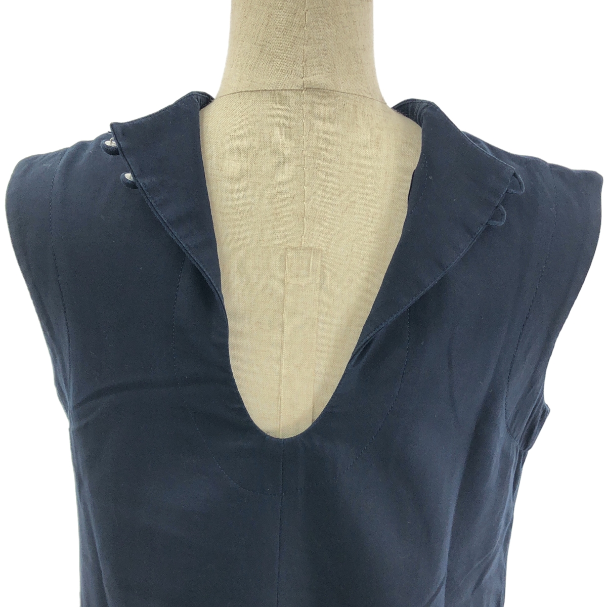 Mame Kurogouchi / マメクロゴウチ Cotton Double Cloth Sleeveless Dress コットンダブル クロス スリーブレスドレス