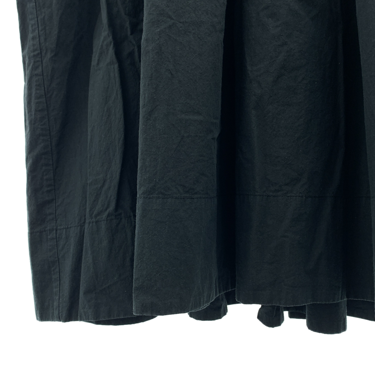 veritecoeur / ヴェリテクール コットン リネン タック ギャザー 半袖 シャツワンピース