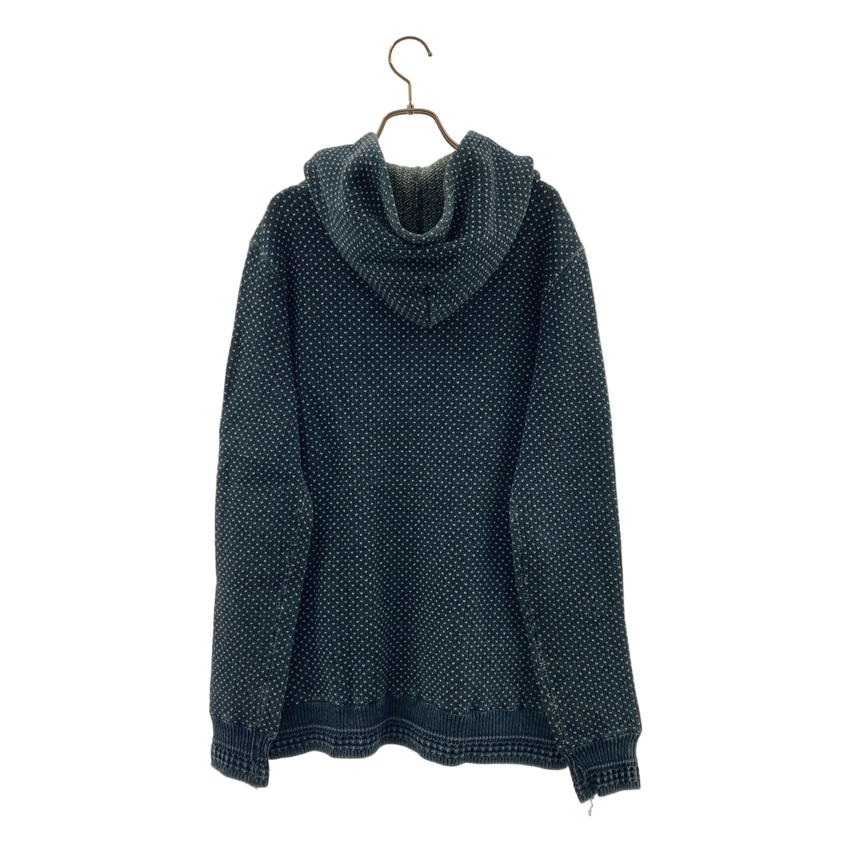 REMI RELIEF / レミレリーフ インディゴ染 バーズアイ ジップパーカー