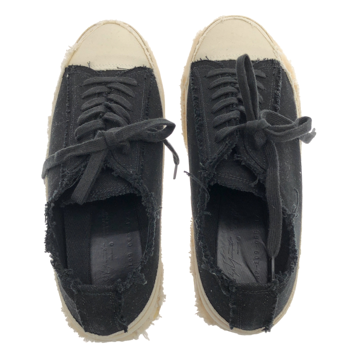 YOHJI YAMAMOTO POUR HOMME / ヨウジヤマモトプールオム 8/C CANVAS B LOW TOP LACE UP SNEAKER レース アップ スニーカー