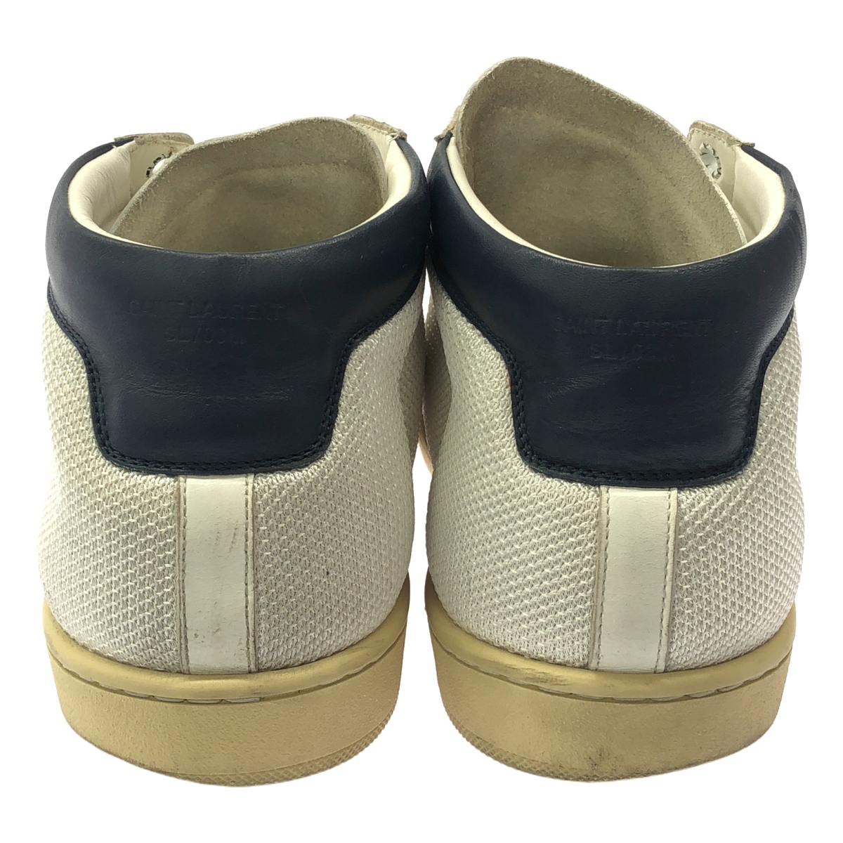 SAINT LAURENT PARIS / サンローランパリ レザー メッシュ ハイカット スニーカー