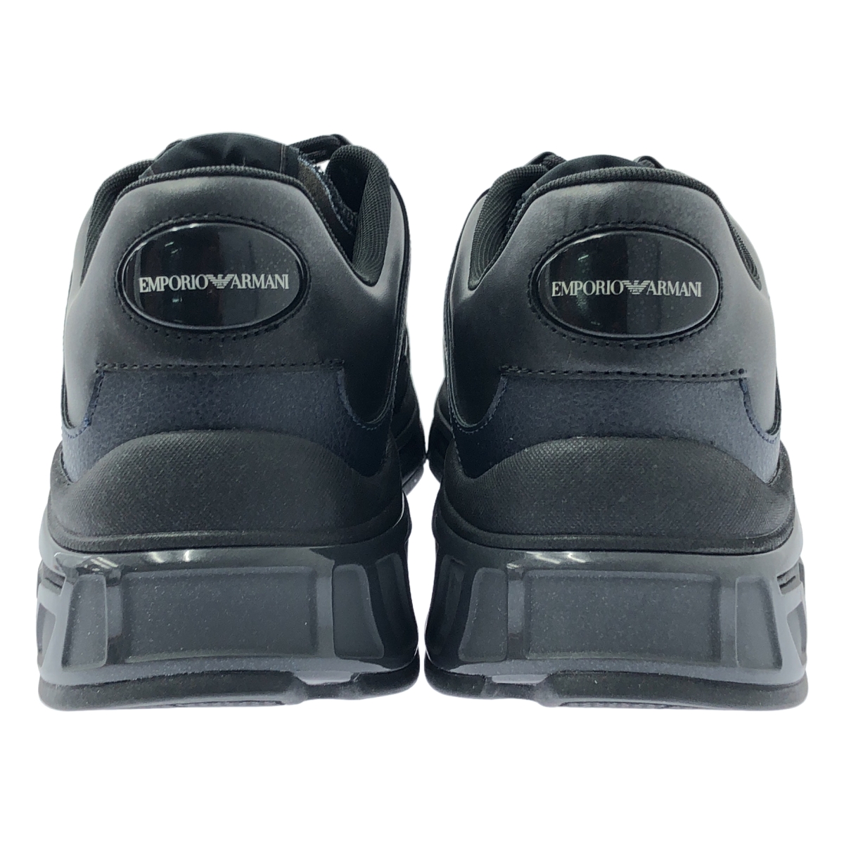 EMPORIO ARMANI / エンポリオアルマーニ スエード切替 レザー ローカット スニーカー