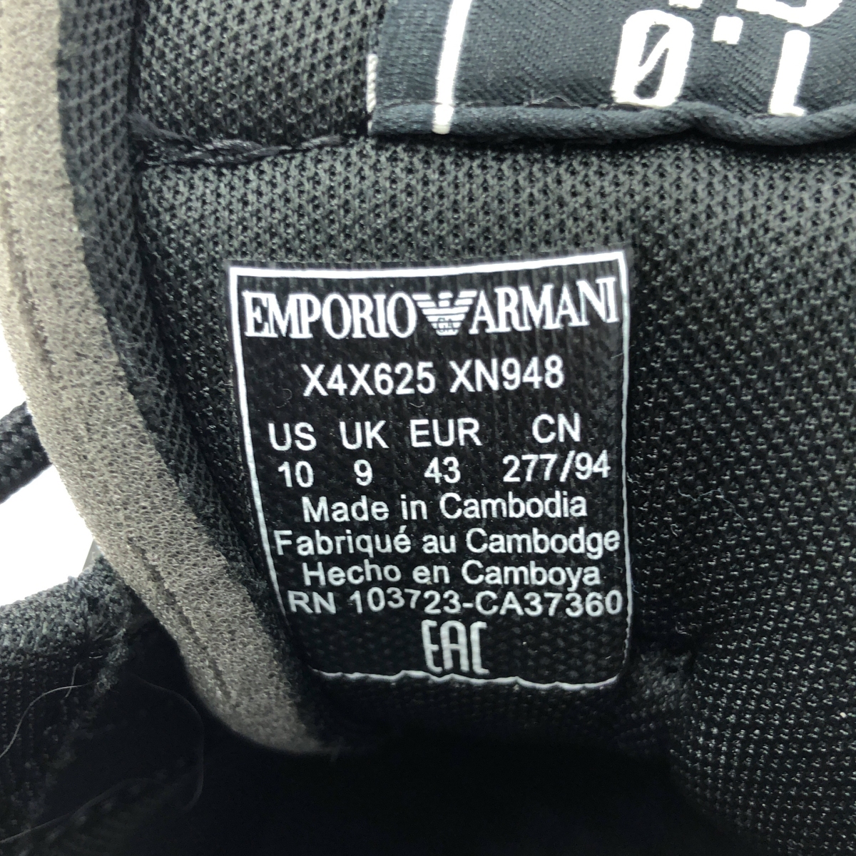 EMPORIO ARMANI / エンポリオアルマーニ スエード切替 レザー ローカット スニーカー