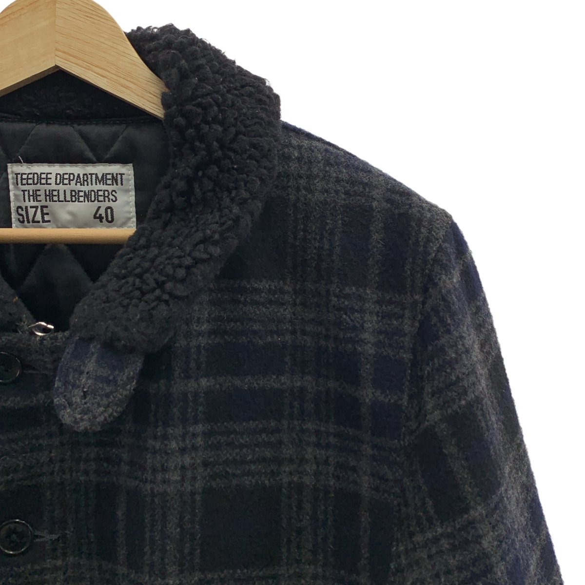 Tee Dee / ティーディー ウール チェック キルティングジャケット