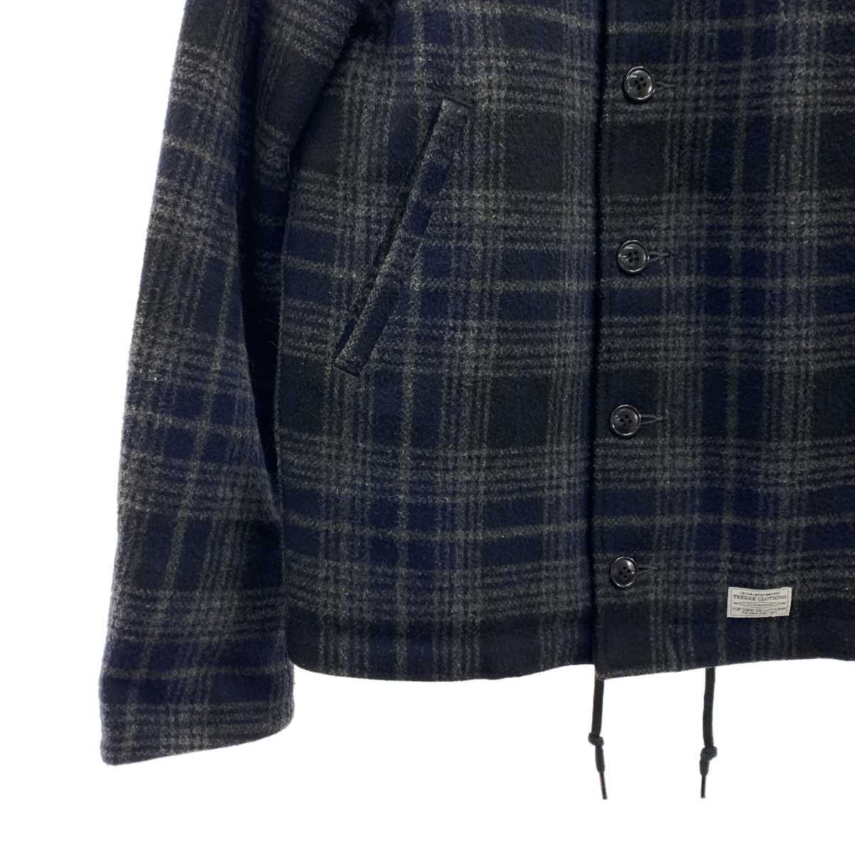 Tee Dee / ティーディー ウール チェック キルティングジャケット