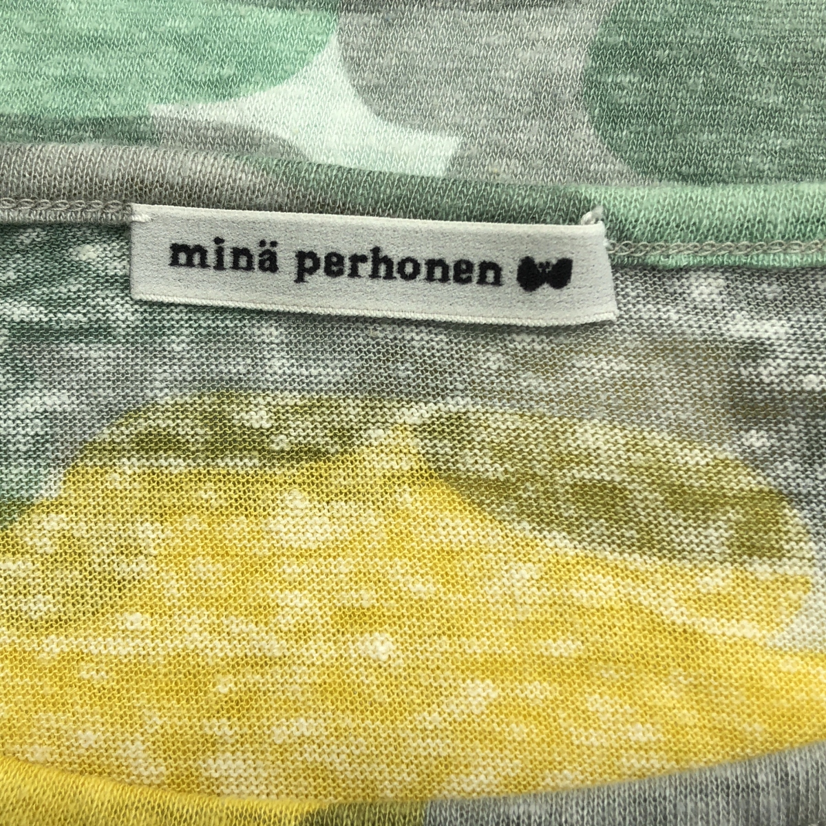 mina perhonen / ミナペルホネン slow cloud / リネン レーヨン 総柄 ニット カットソー