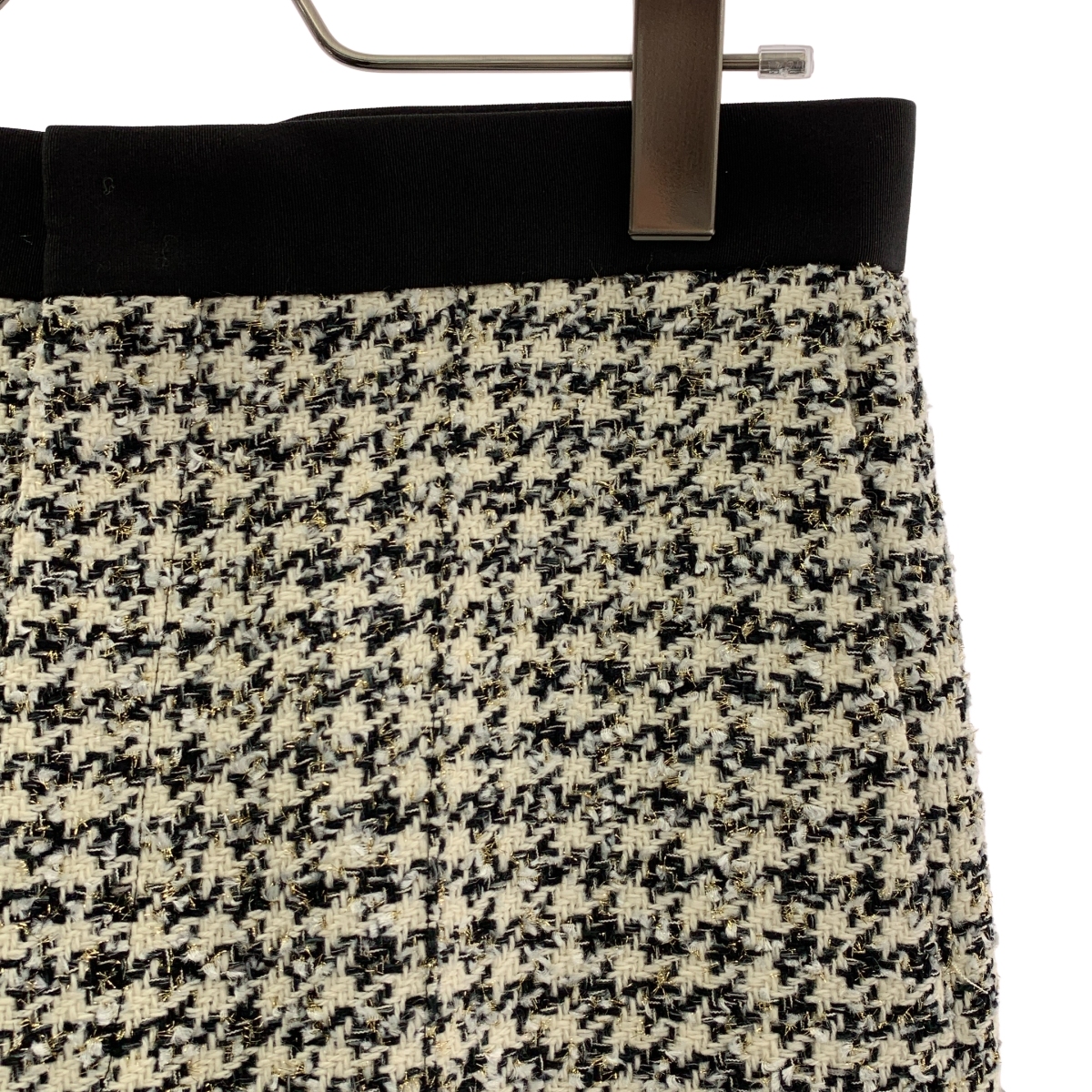 Drawer / ドゥロワー コットン ウール 千鳥格好 ツイード パンツ