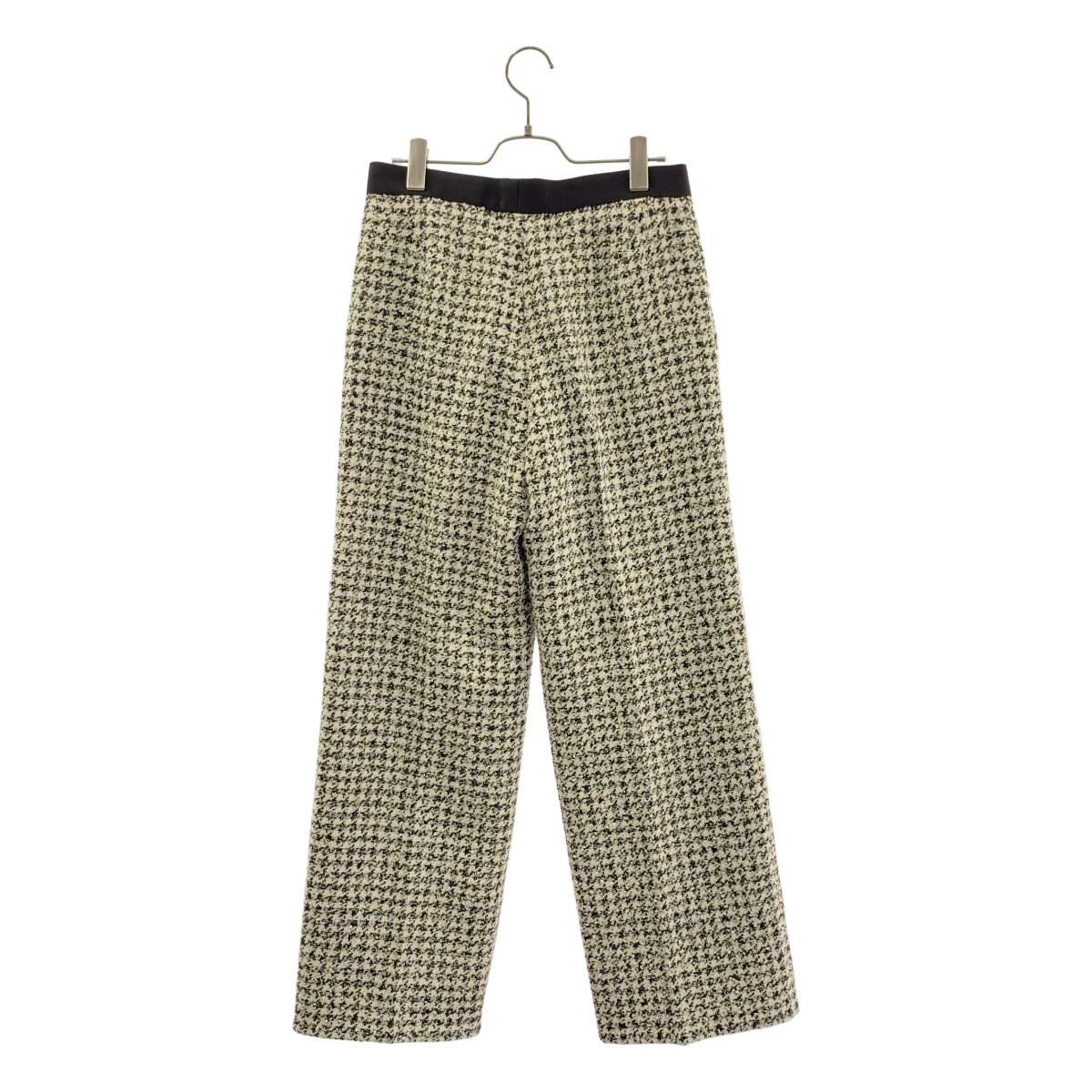 Drawer / ドゥロワー コットン ウール 千鳥格好 ツイード パンツ