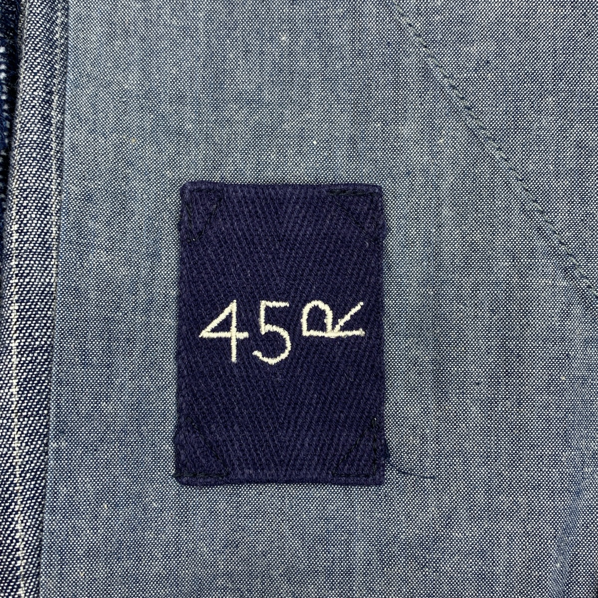 45r / フォーティファイブアール ストライプ デニム ラップスカート