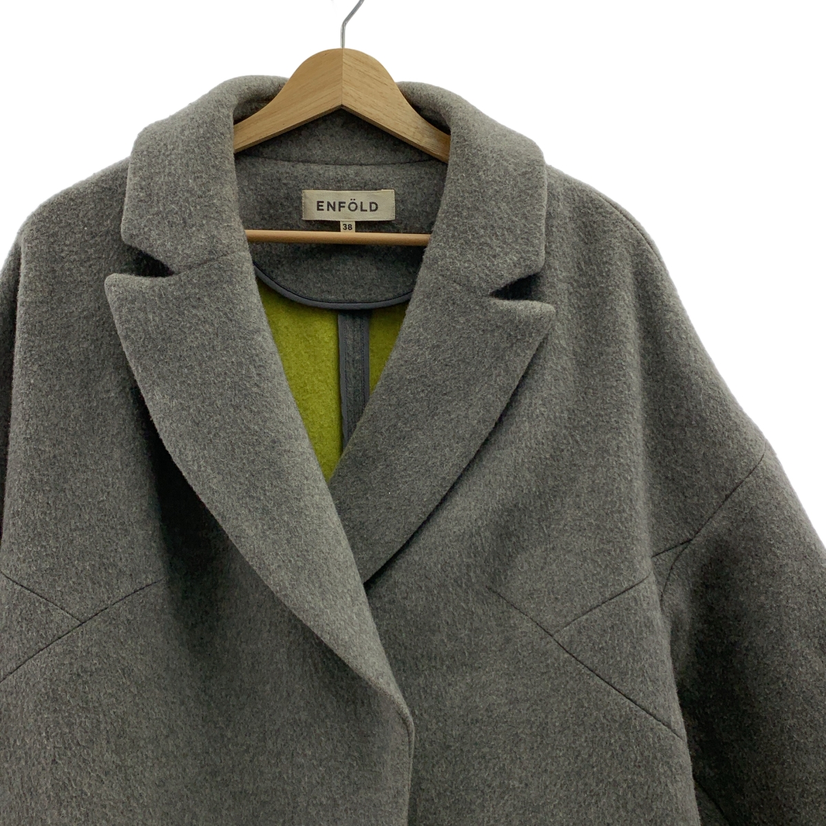 ENFOLD / エンフォルド リバーウールルーズコクーンコート