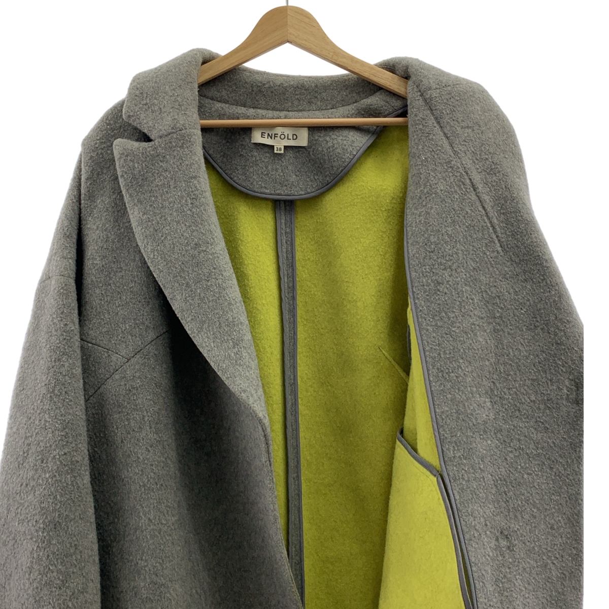 ENFOLD / エンフォルド リバーウールルーズコクーンコート