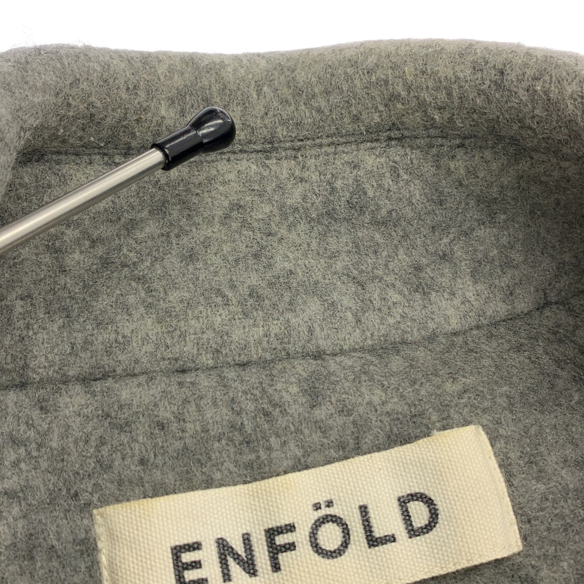 ENFOLD / エンフォルド リバーウールルーズコクーンコート