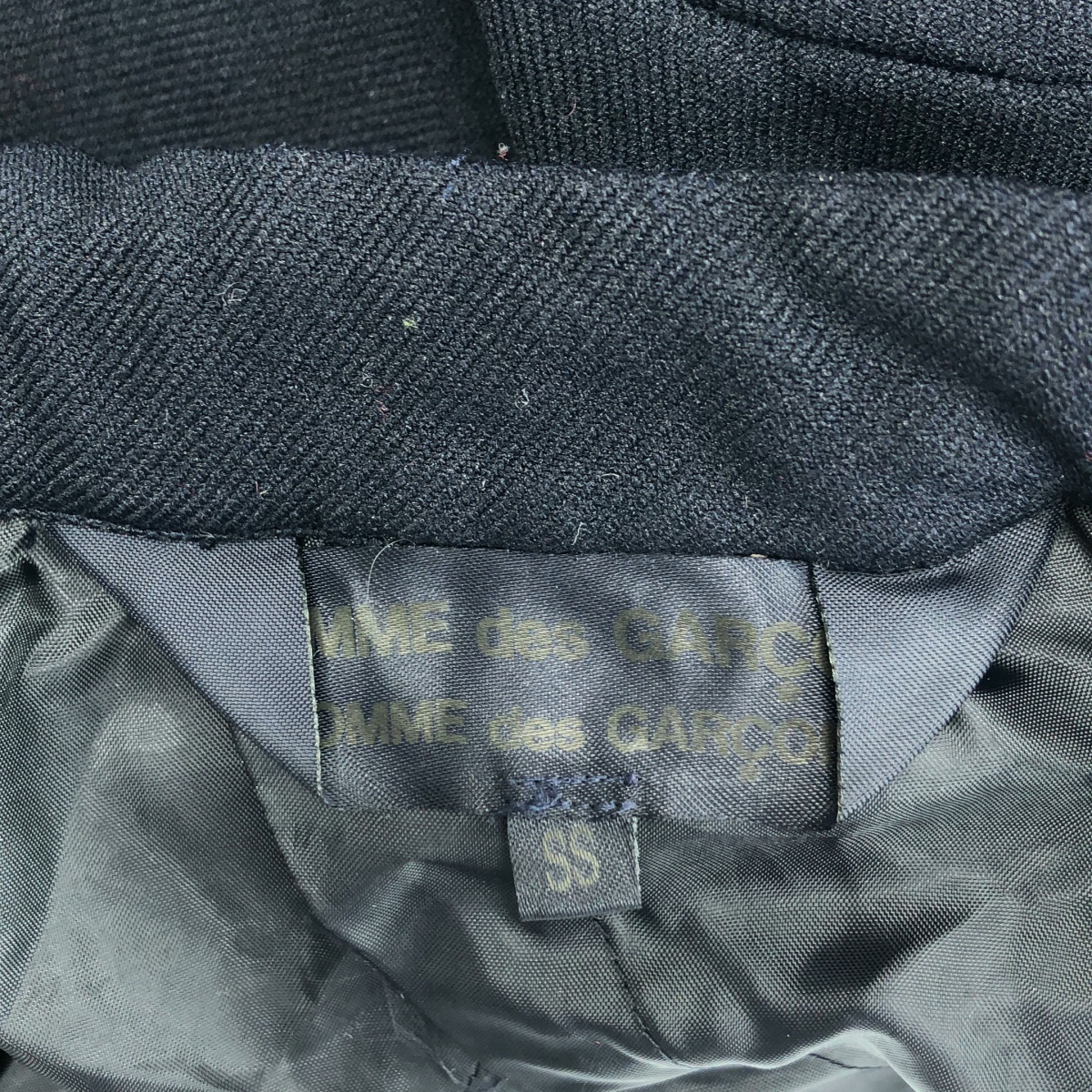 COMME des GARCONS COMME des GARCONS / コムコム ポリエステル縮絨 スタンドカラー ジャケット